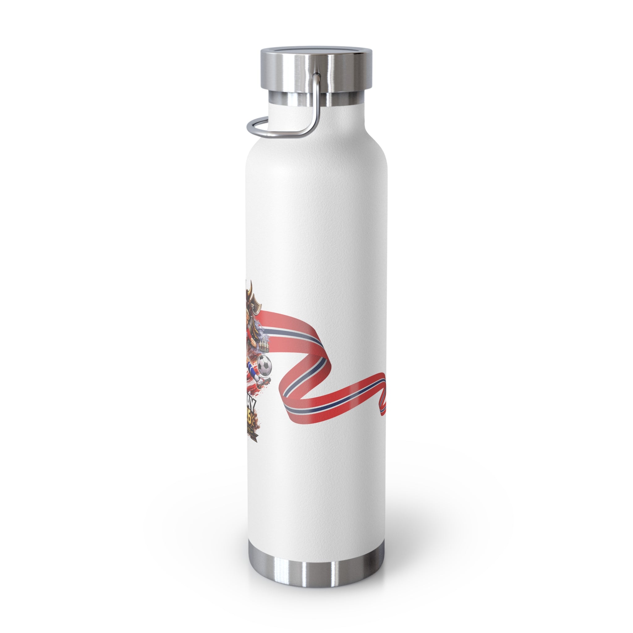 Norway 2026 Soccer Stainless Bottle - 22oz Insulated Copper Vacuum