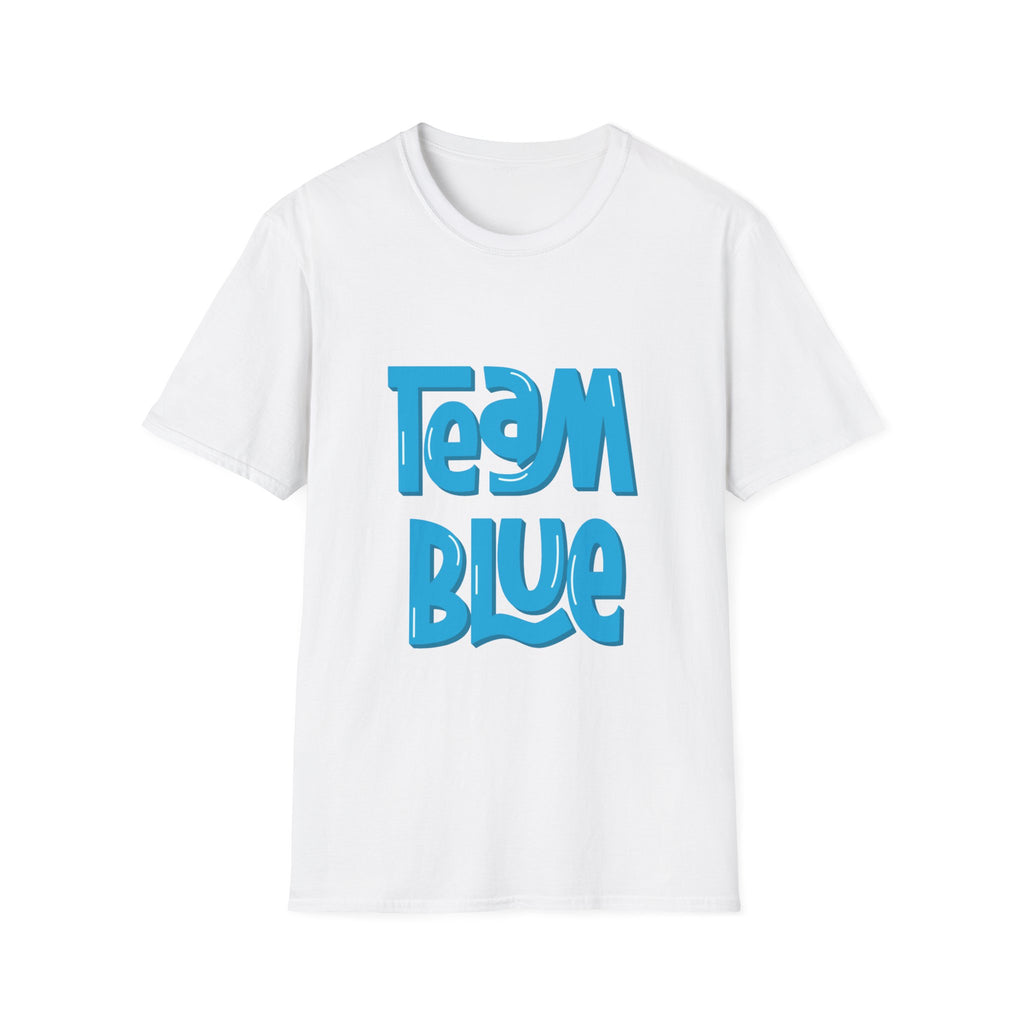 Team Blue Baby Gender T-Shirt — Retro Wave Graphic Tee