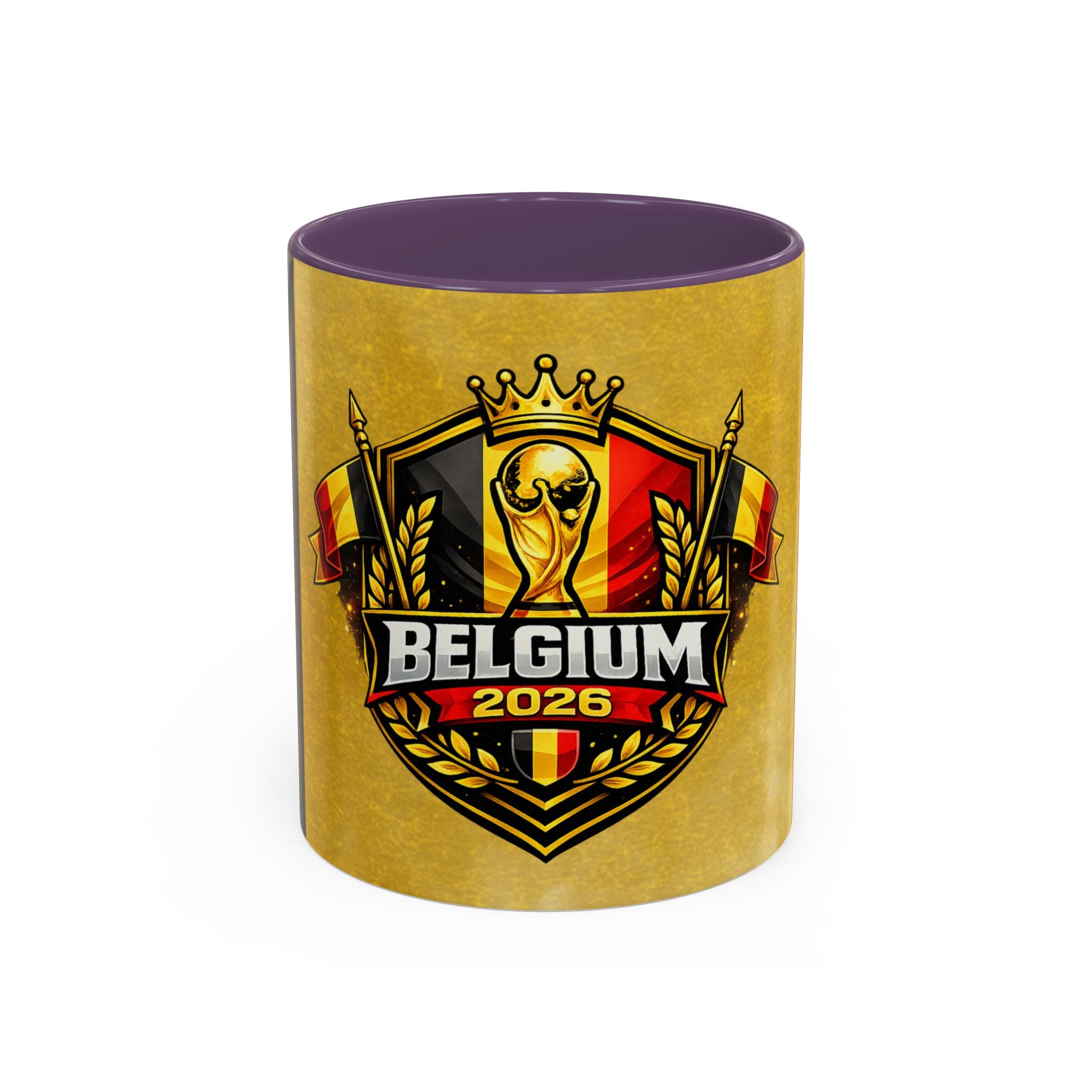Belgium 2026 Soccer Crest Coffee Mug — Cup Fan Gift (11/15oz)