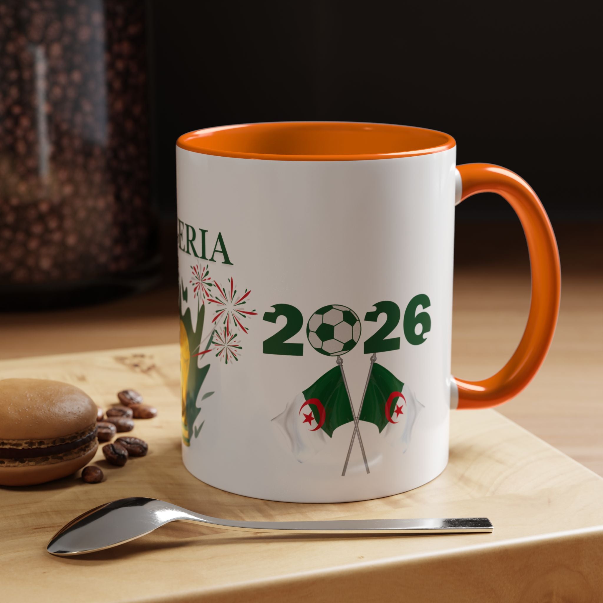 Algeria 2026 Cup Coffee Mug - Soccer Fan Accent Mug