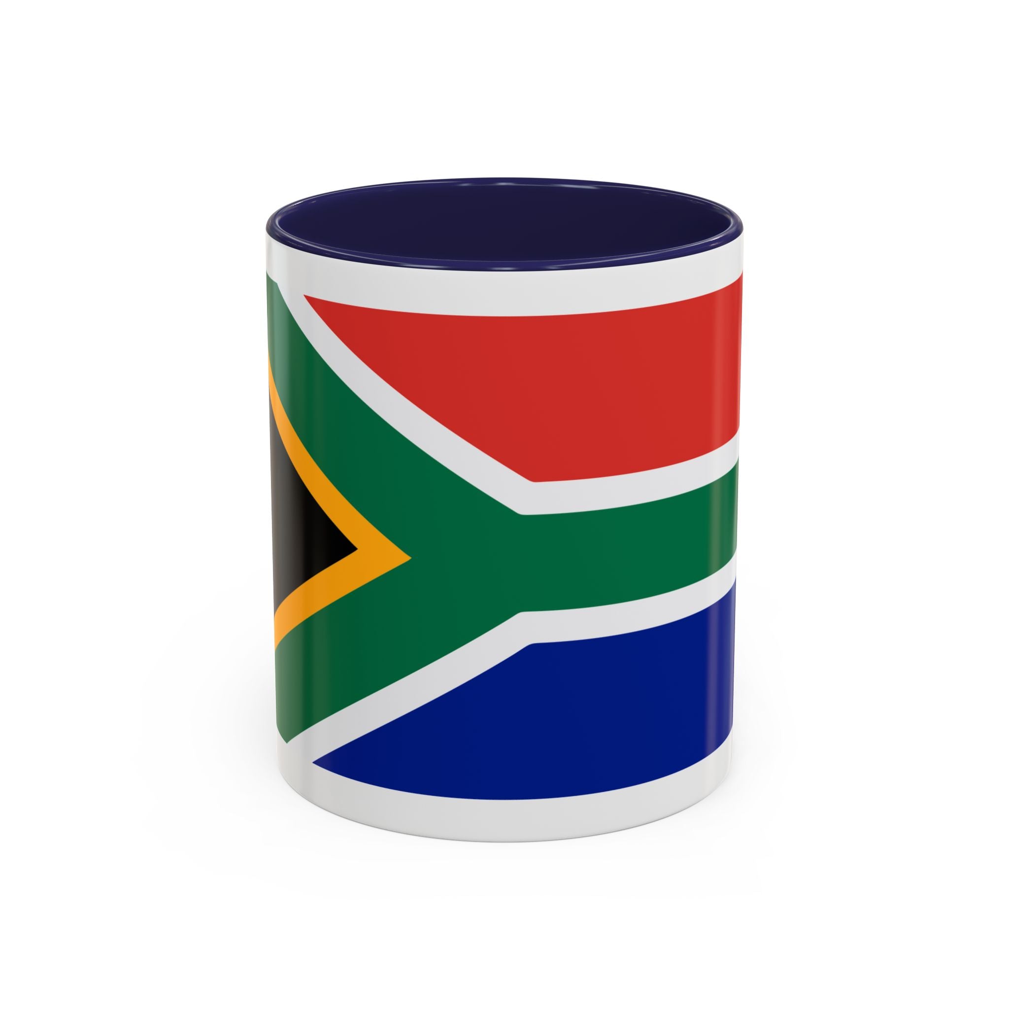 South Africa Flag Accent Coffee Mug — 11/15oz Patriotic Ceramic Cup