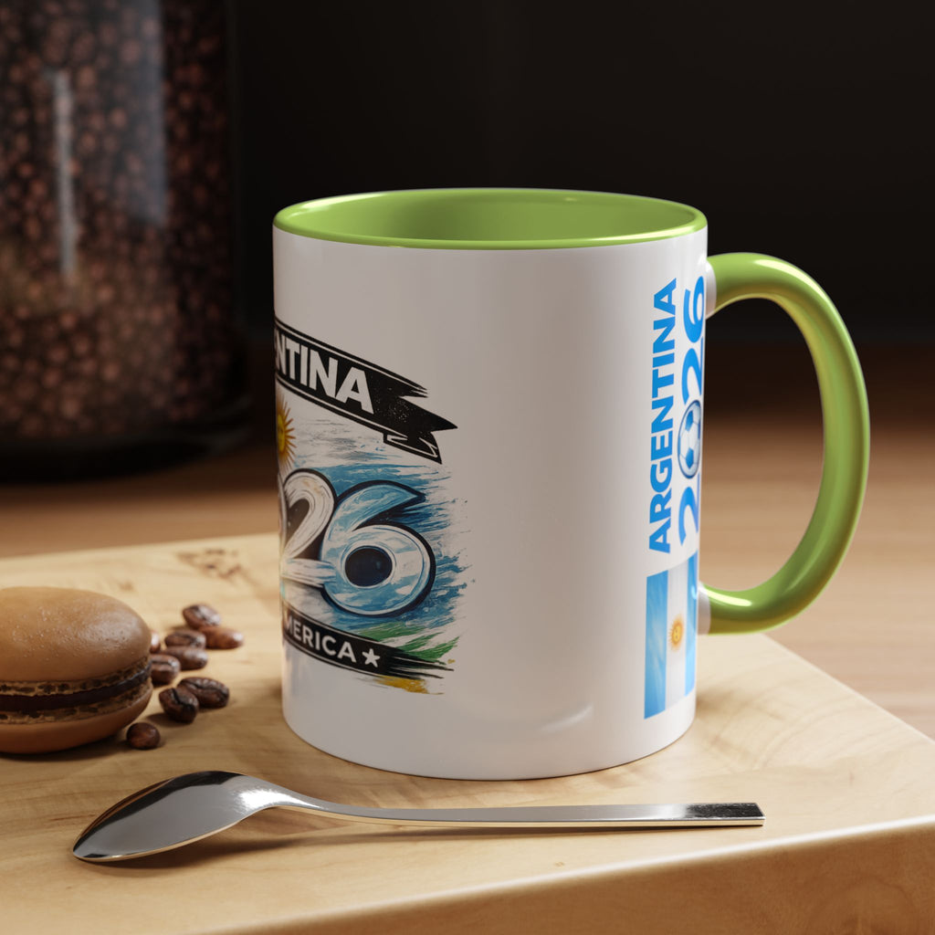 Argentina 2026 Soccer Cup Mug – Accent Coffee Cup (11/15oz)