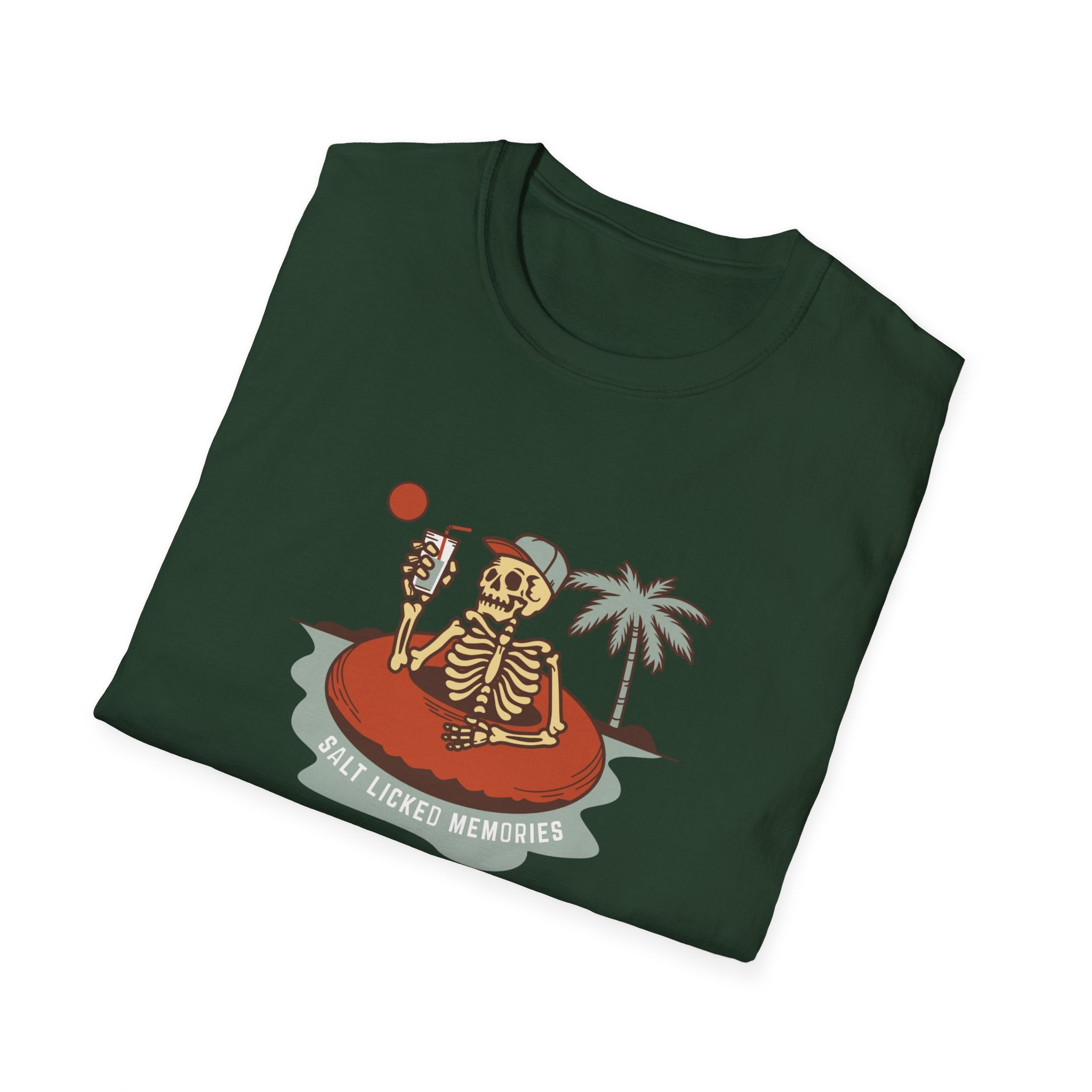 Hello Summer Skeleton T-Shirt — Retro Beach Vacation Tee