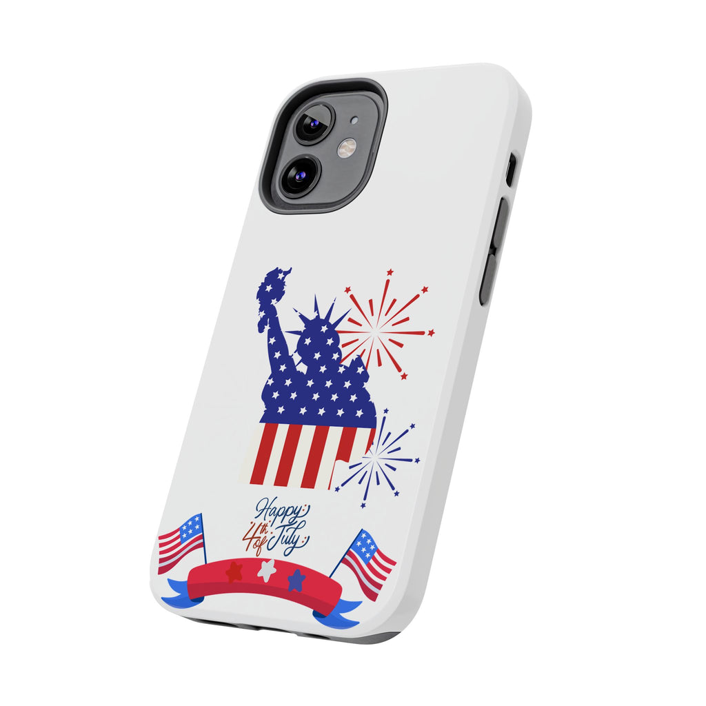 4th of July Tough Phone Case — Statue of Liberty USA Flag Design