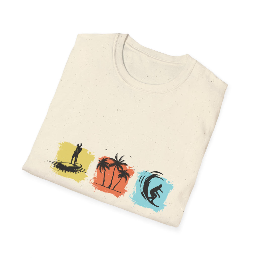 Vacation Vibes T-Shirt — Beach Surf Palm Tree Graphic Tee