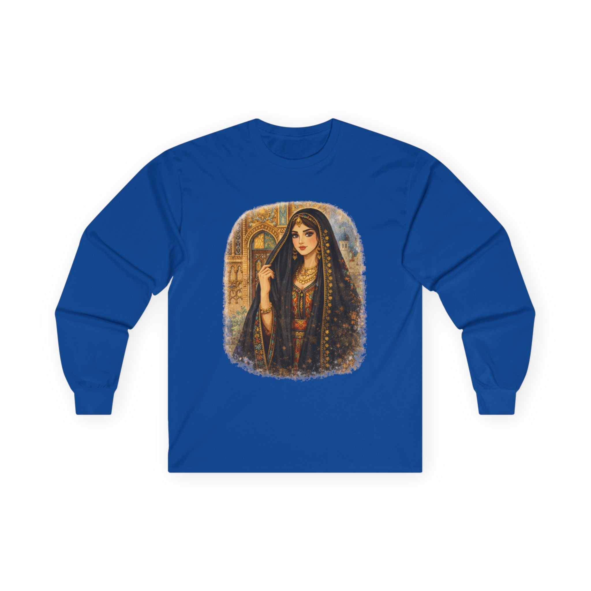 Vintage Arabian Nights Portrait Long Sleeve Tee