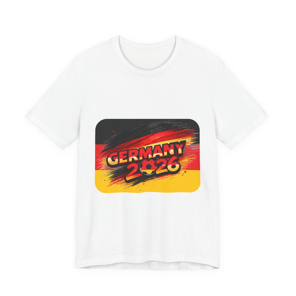 Germany 2026 Soccer Fan Tee — Cup Supporter Shirt with Trophy & Flag