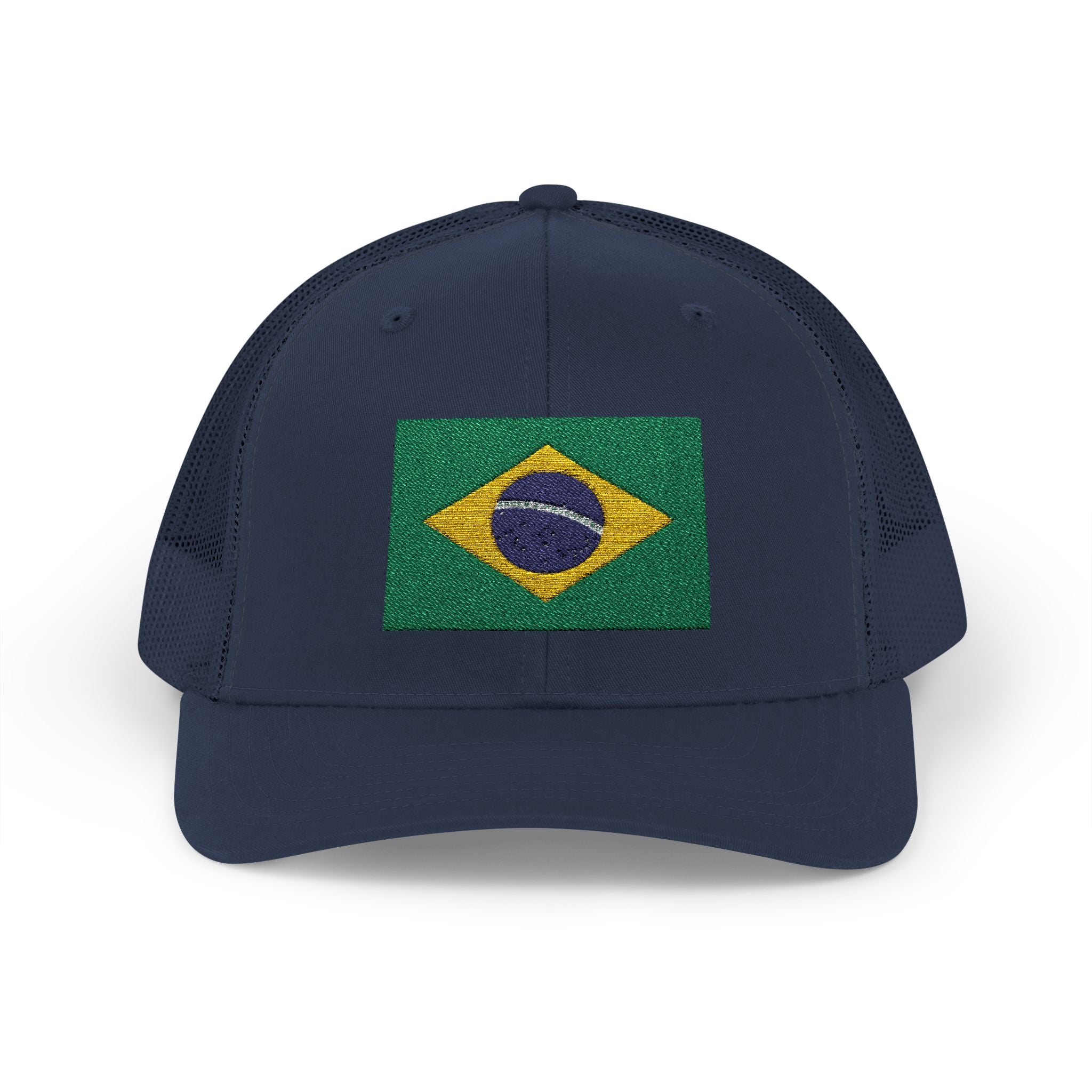 Brazil Flag Snapback Trucker Cap — Embroidered Brazilian Flag Hat