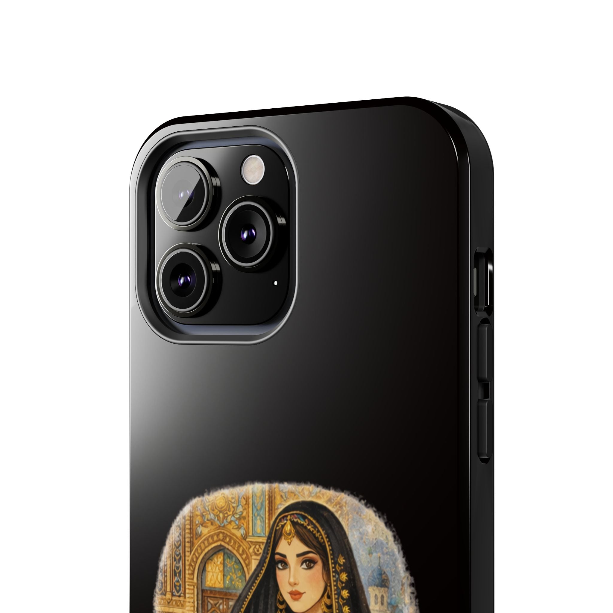 Elegant Persian Princess Tough Phone Case – Vintage Middle Eastern Art iPhone Cover