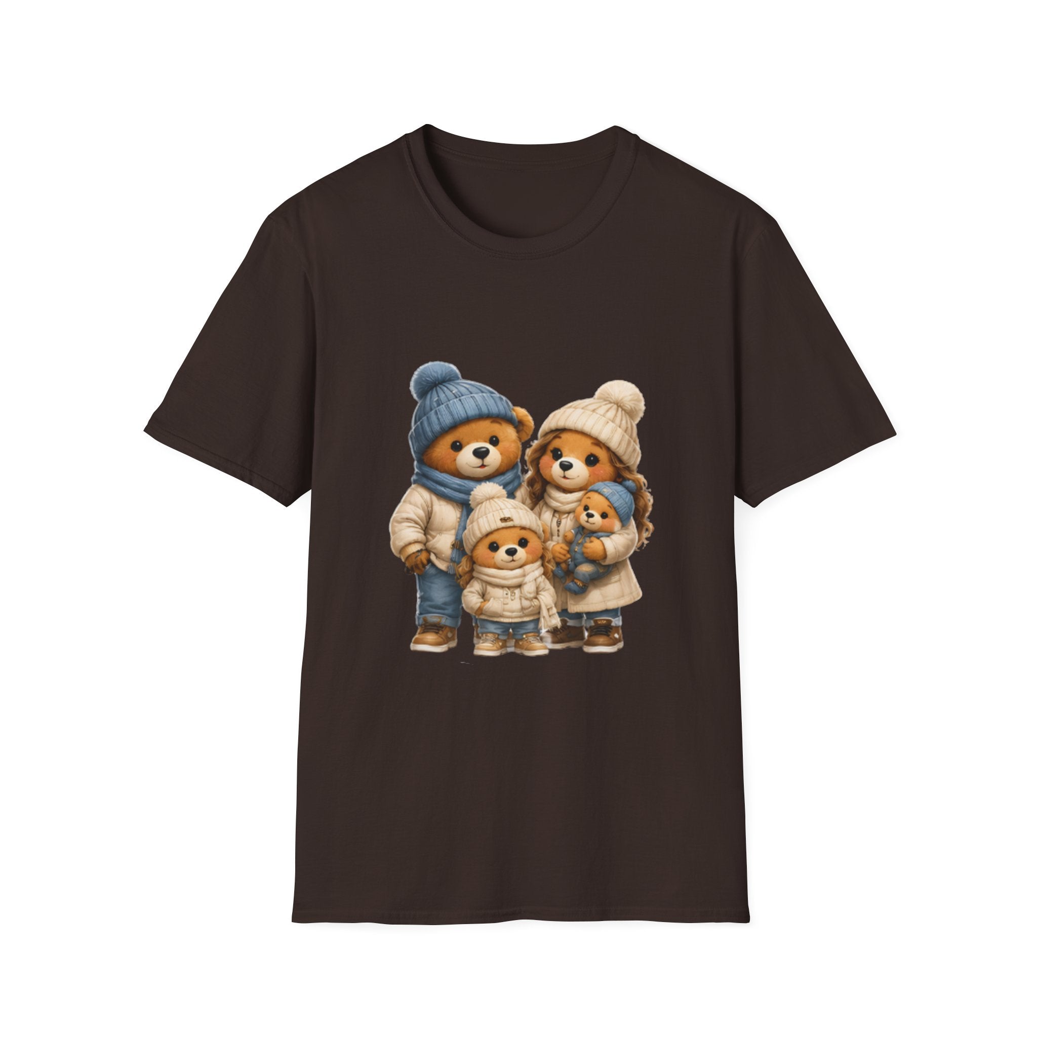 Bear Family Winter Tee — Cute Cozy Holiday Family unisex t Shirt