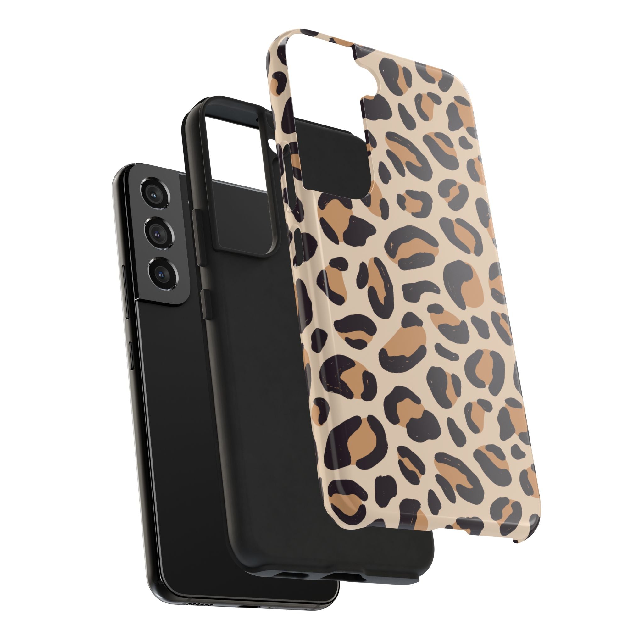 Leopard Print Tough Phone Case – Durable Glam Protective Cover