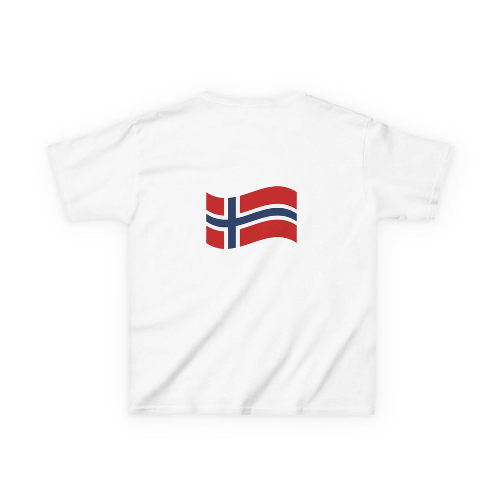Norway 2026 Kids T‑Shirt – Norwegian Flag & Viking Adventure Design