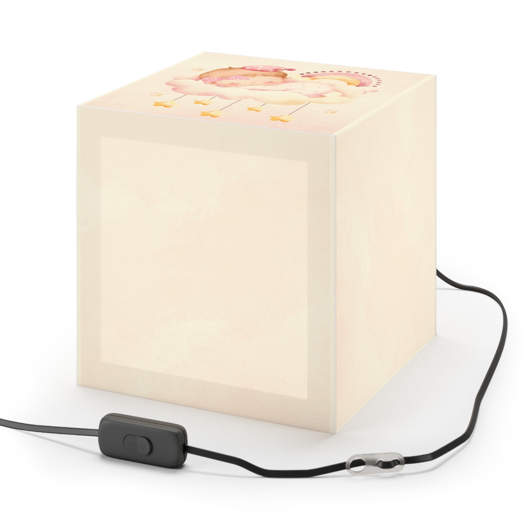 Cube Lamp — Baby Sleeping on Cloud Night Light