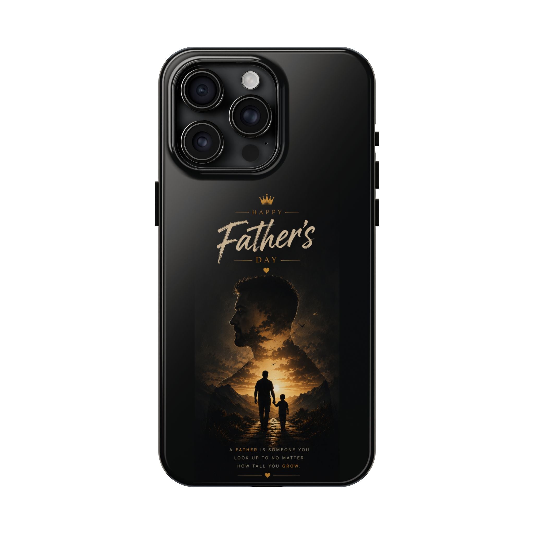 Father's Day Tough Phone Case – Silhouette Dad & Child Tribute