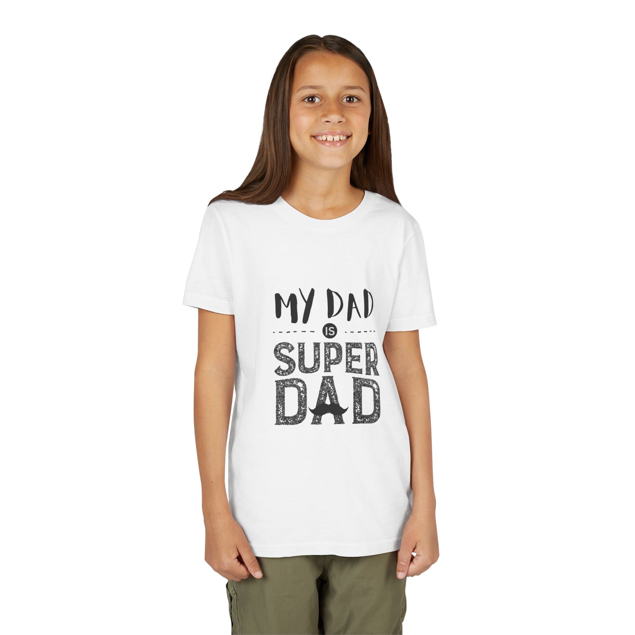Youth Tee - "My Dad is Super Dad" Kids Fathers Day T-Shirt