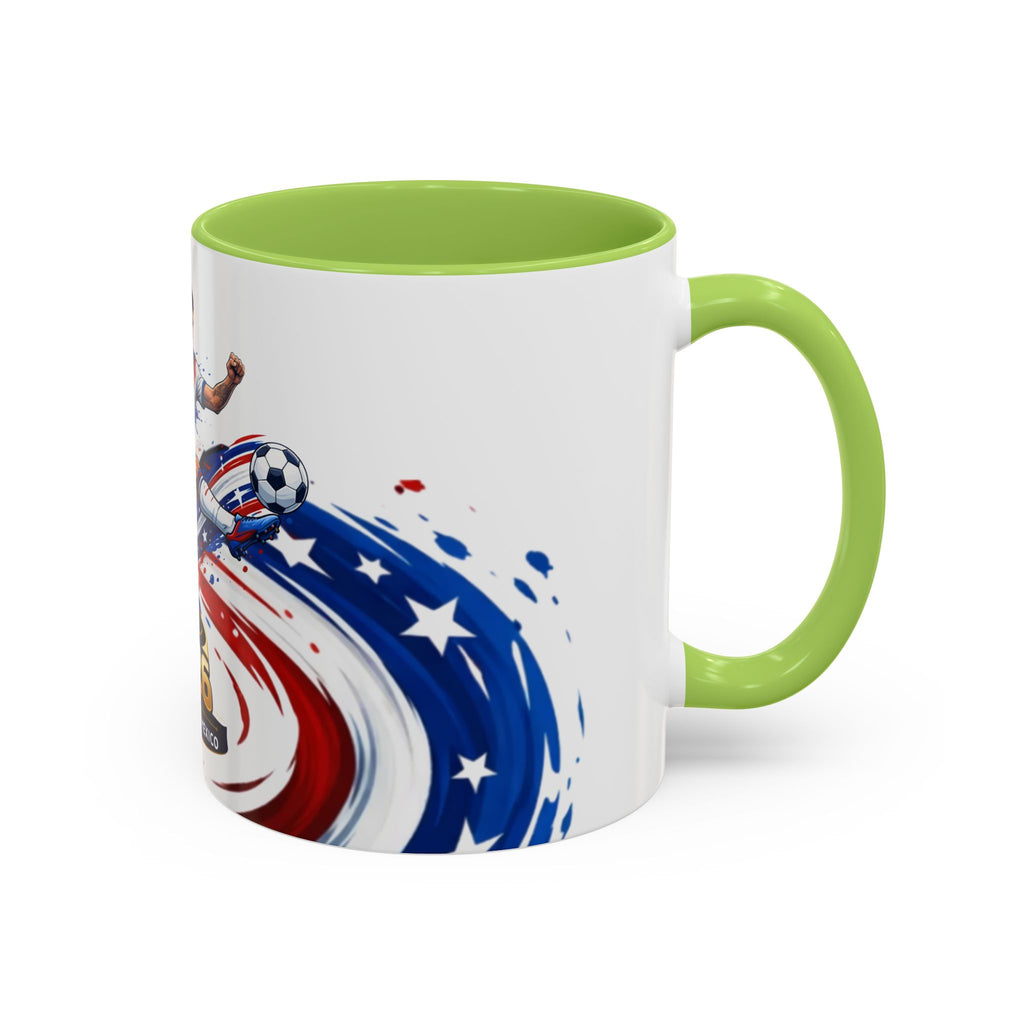 2026 CONCACAF Soccer Champion Accent Mug — USA Canada Mexico  Cup Qualifier Design