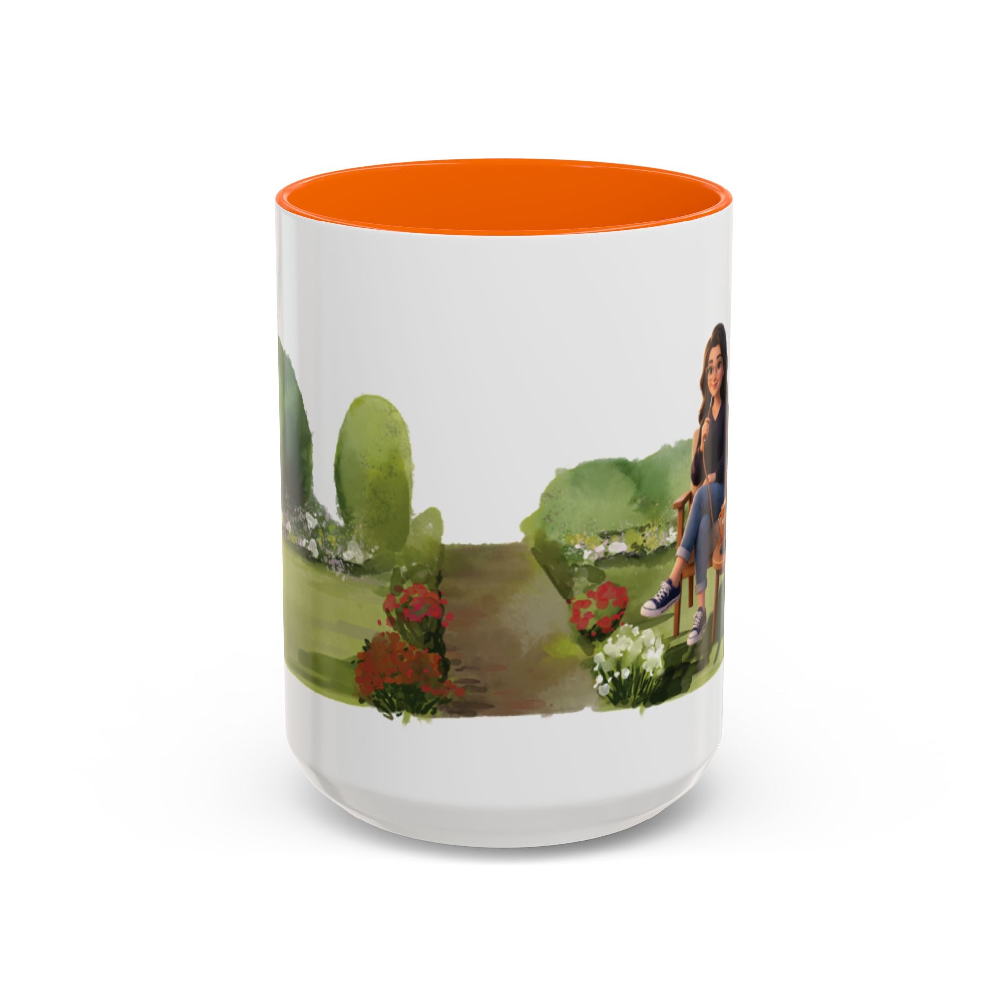 Cozy Hookah Garden Illustration Mug