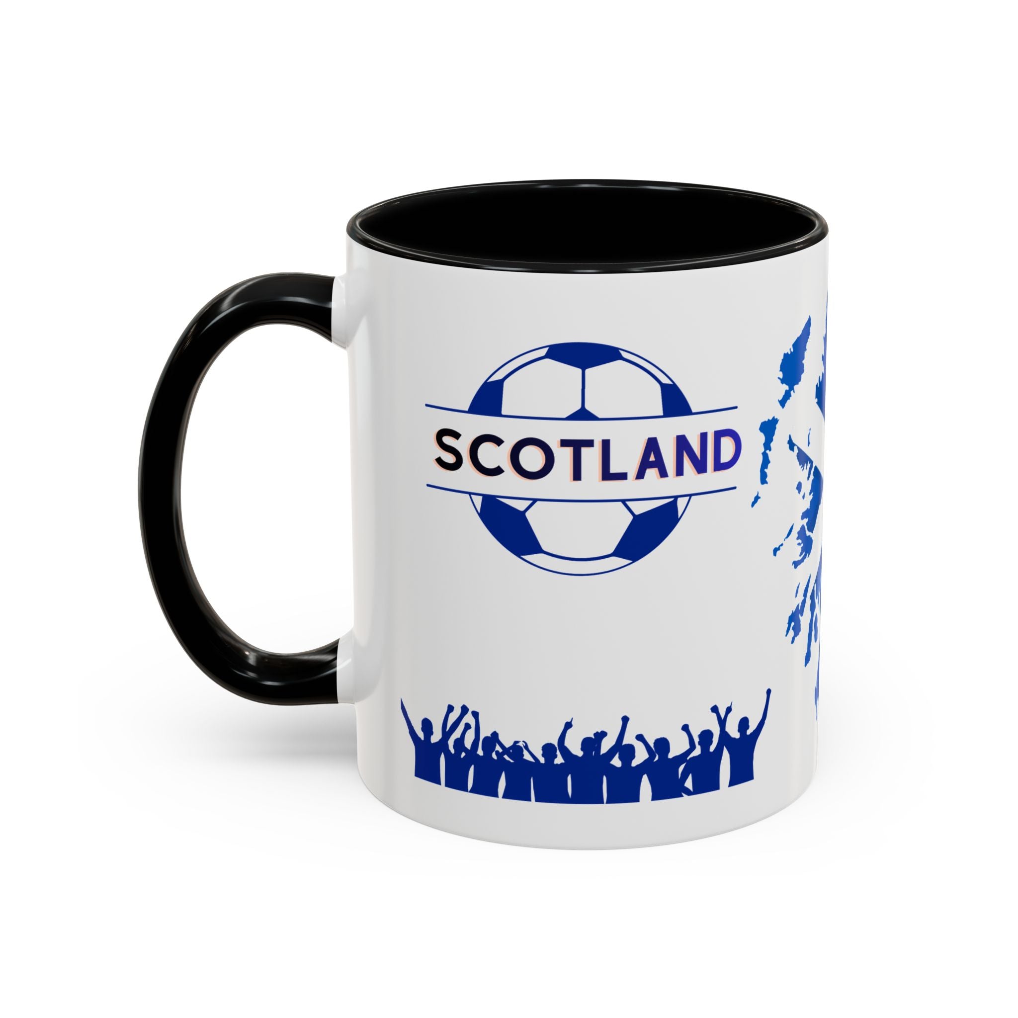 Scotland Soccer Fan Coffee Mug – Scottish Flag & Supporters 11/15oz Accent Mug