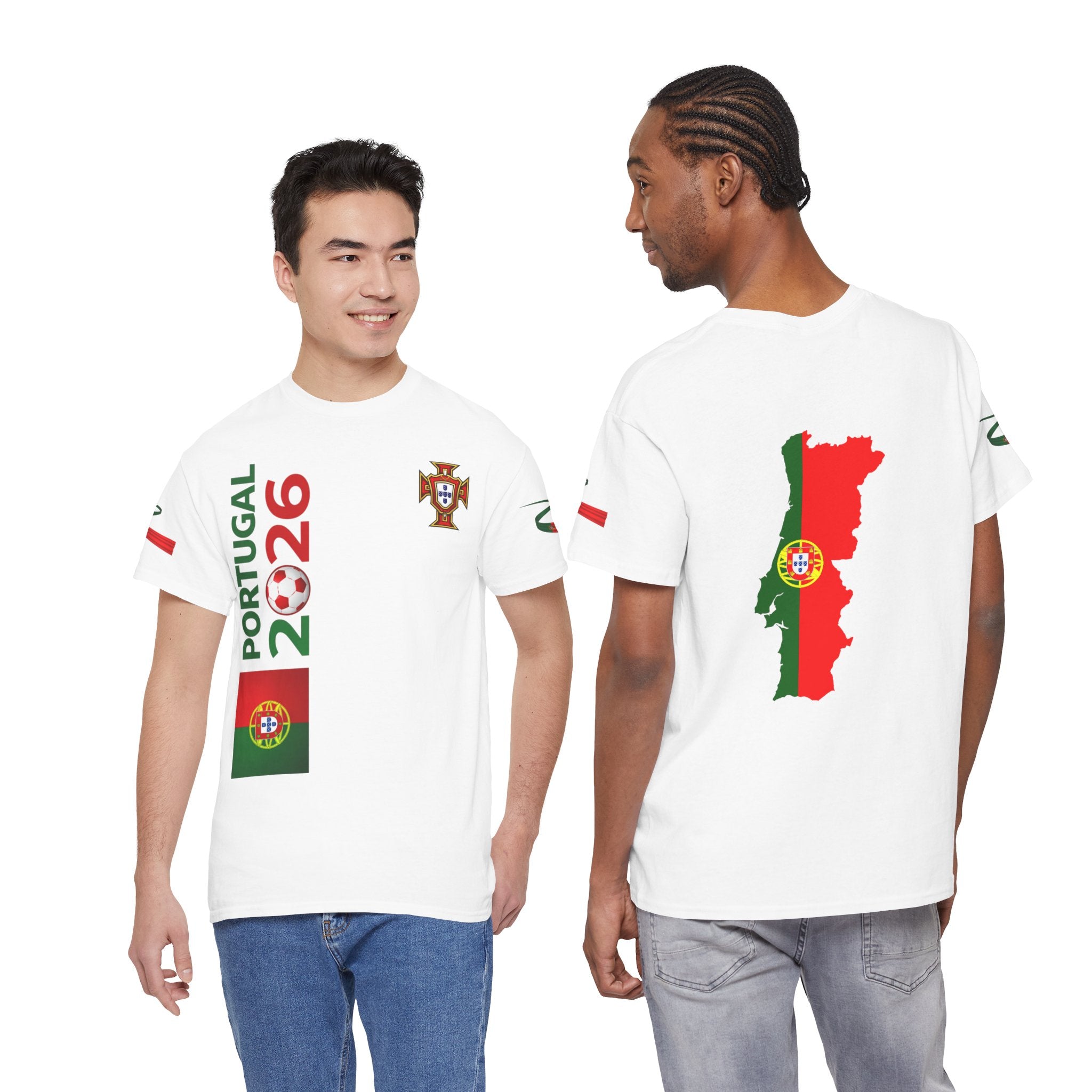 Portugal 2026 Soccer Fan T-Shirt — Map & Flag Cup Supporter Tee