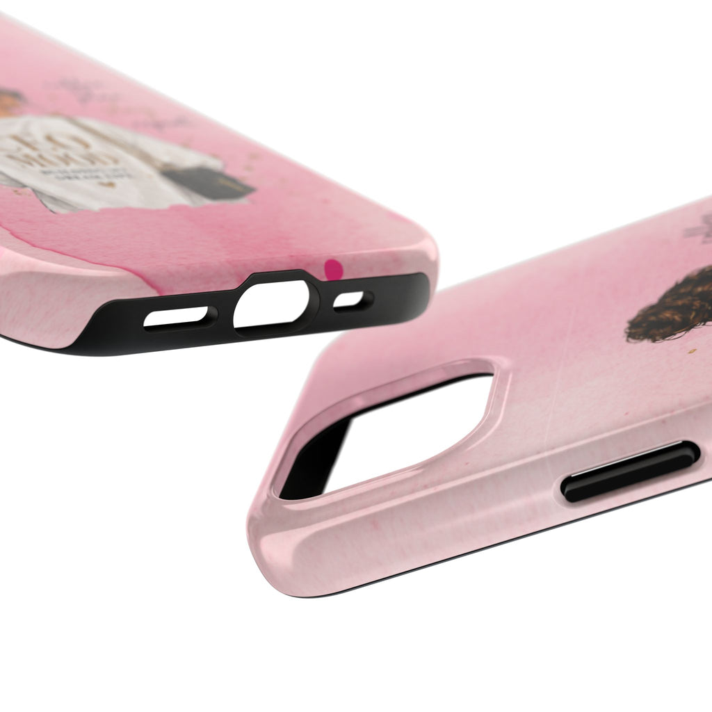 CEO Mood Tough Phone Case — "Coffee, Plan, Slay, Repeat" Pink Protective Cover