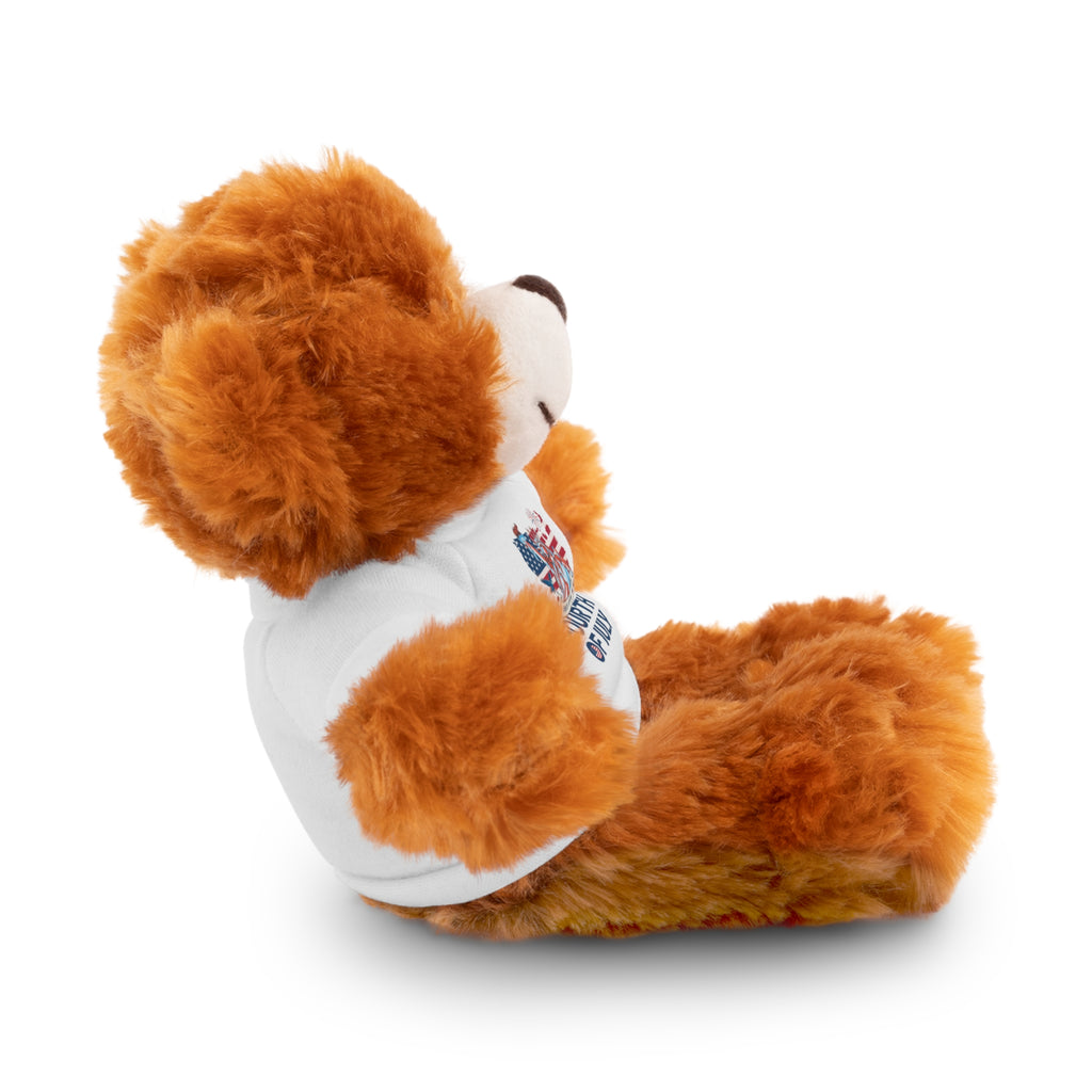 Fourth of July Teddy Bear — Plush Bear with 'Fourth of July' Tee
