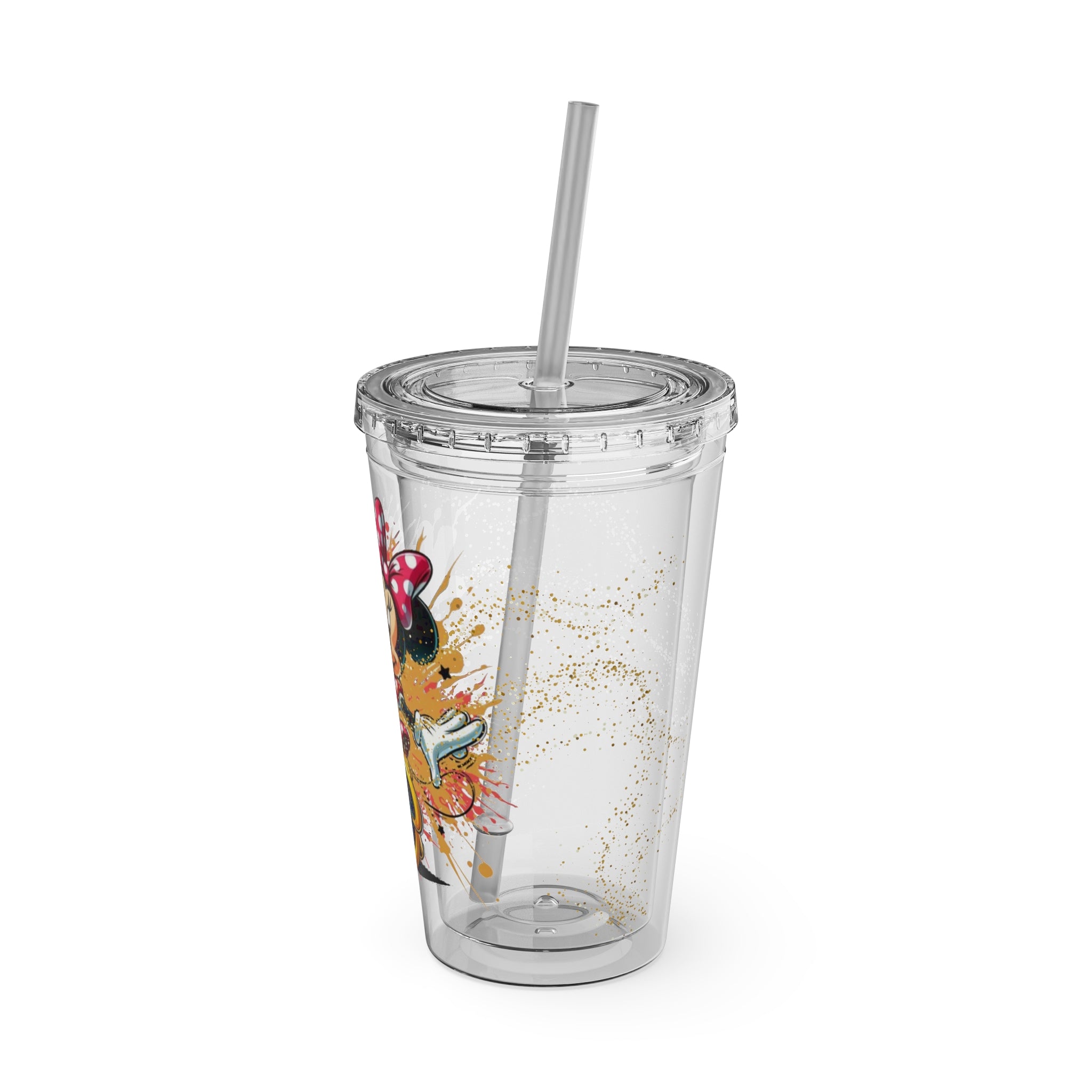 Minnie Mouse Sunsplash 16oz Tumbler with Straw