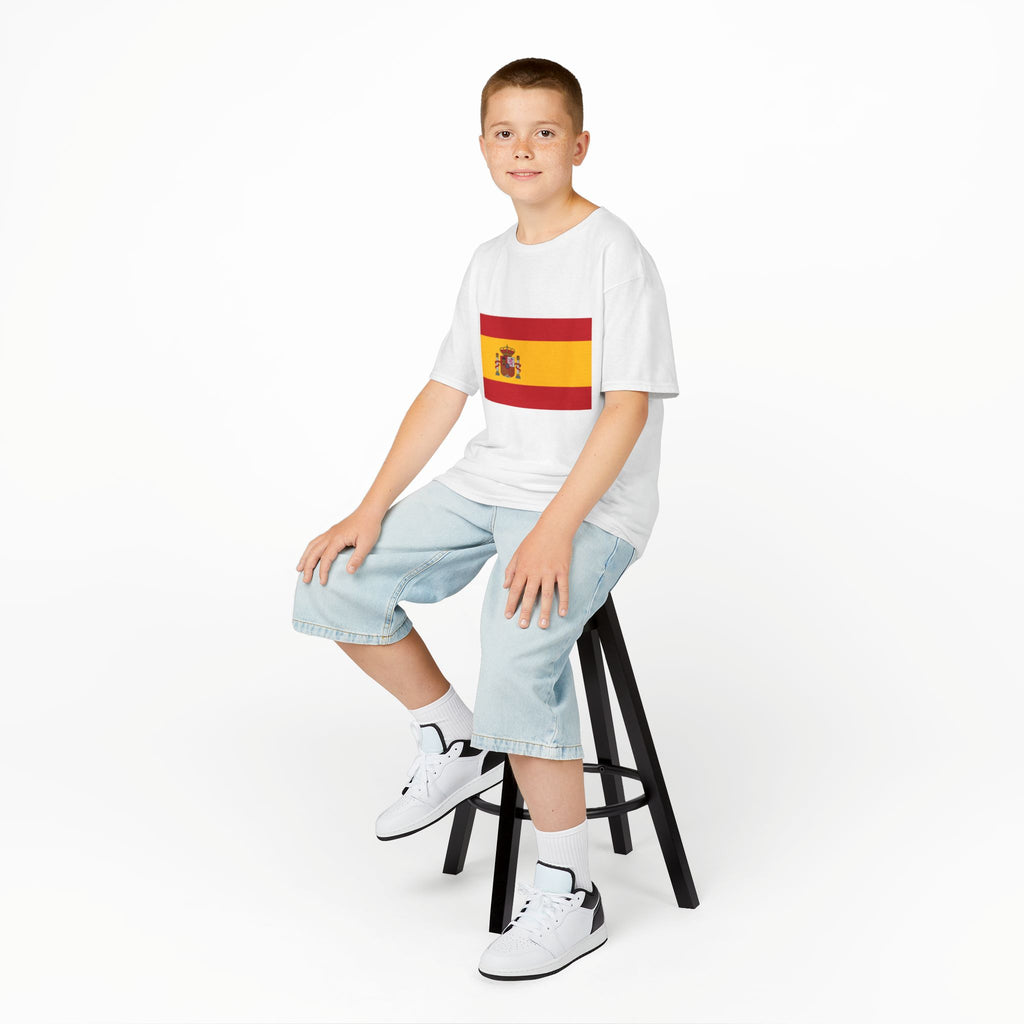 Kids Spain Flag T-Shirt — Spain 2026 Football Cup Youth Tee