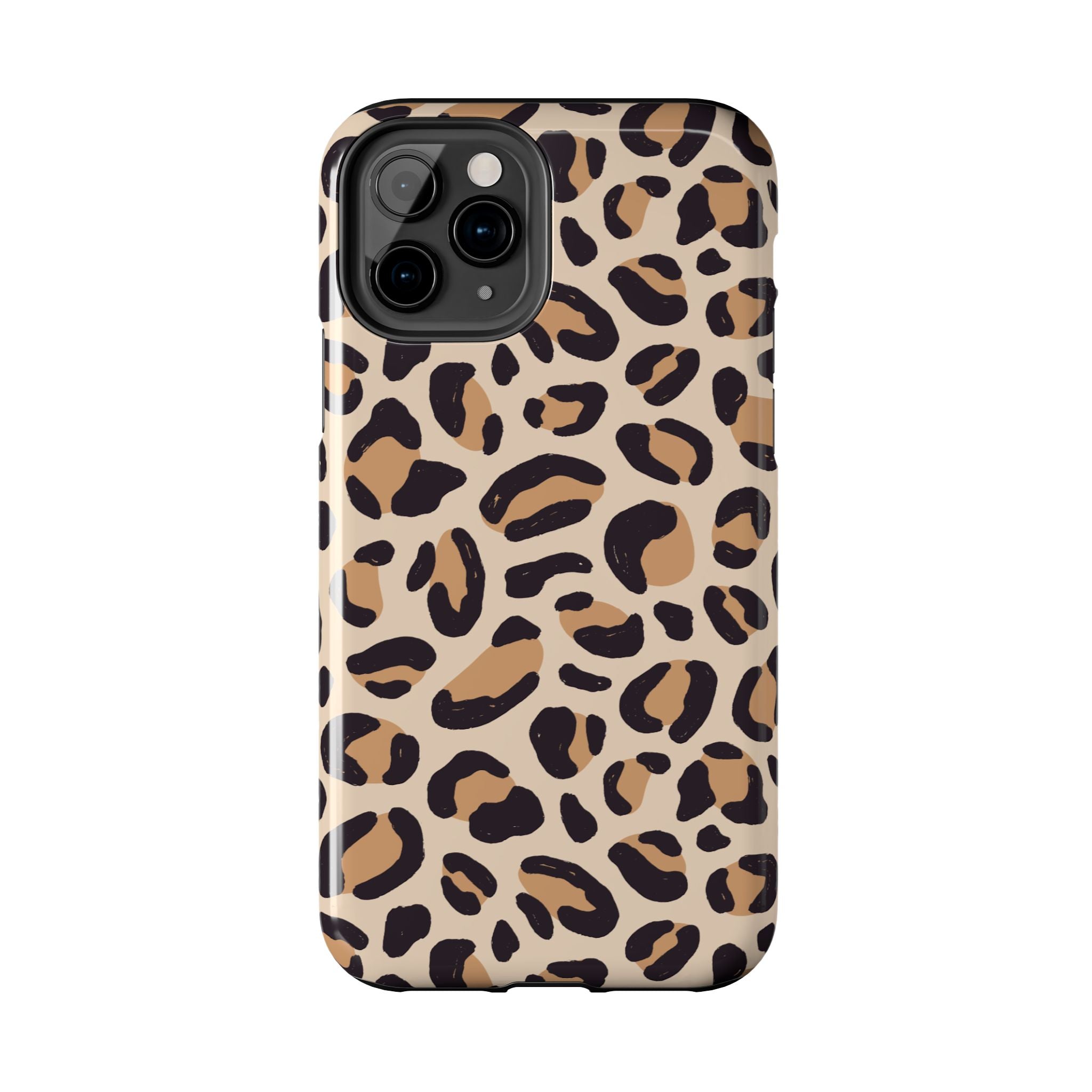 Leopard Print Tough Phone Case – Durable Glam Protective Cover