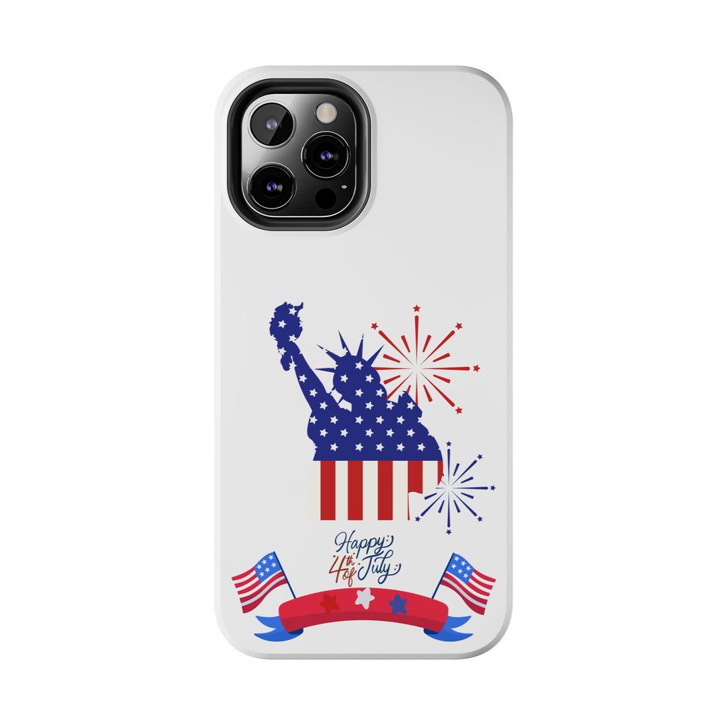 4th of July Tough Phone Case — Statue of Liberty USA Flag Design