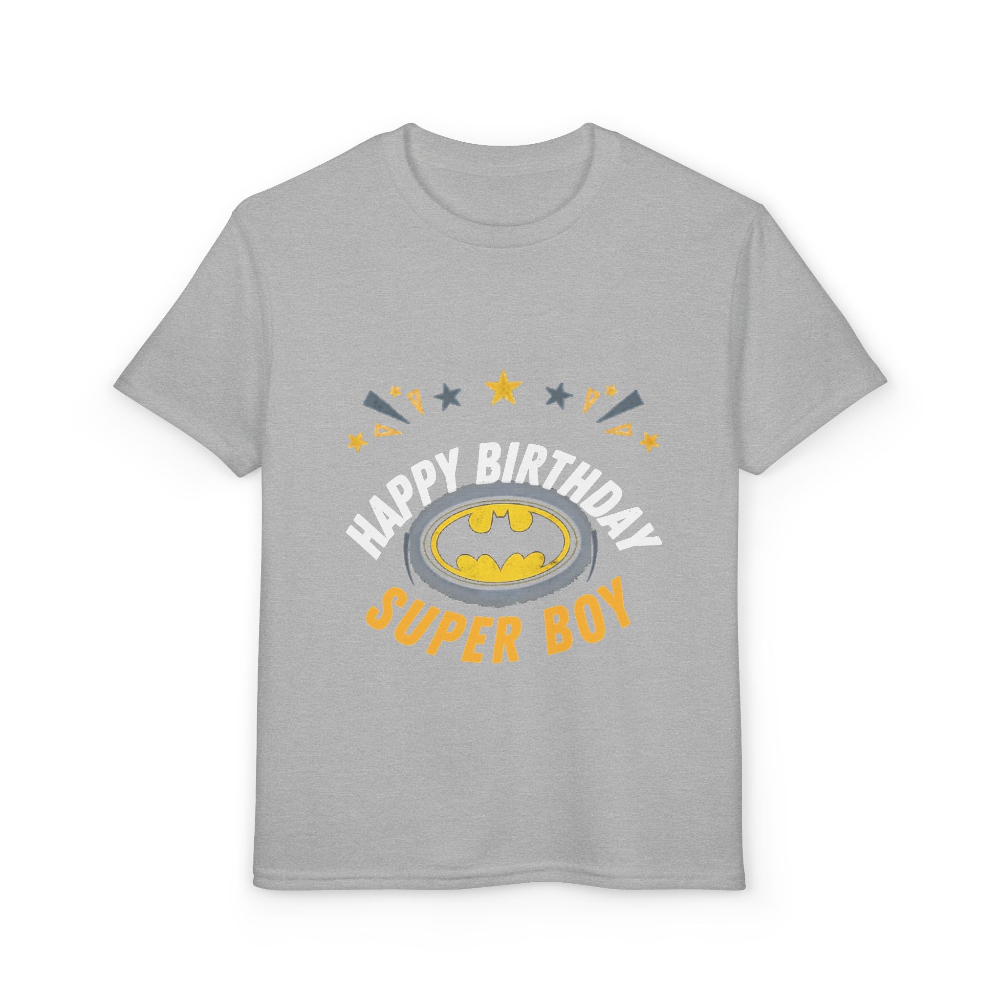 Happy Birthday Super Boy Youth T-Shirt – Superhero Birthday Tee for Boys