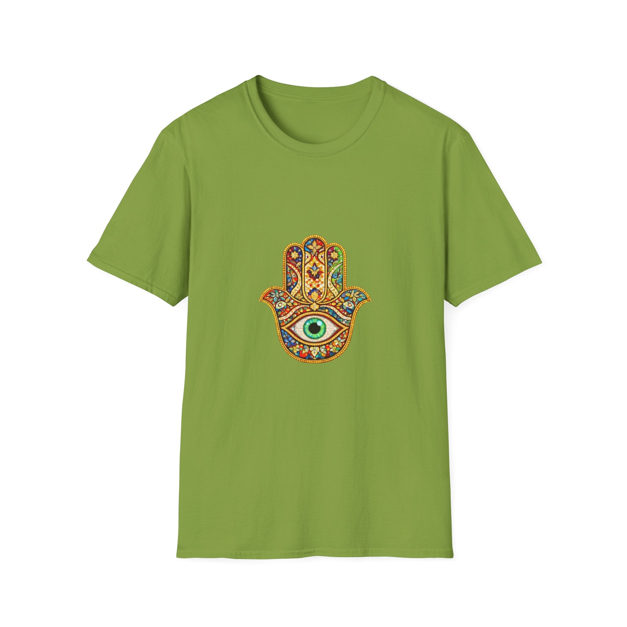Hamsa Hand T-Shirt – Colorful Protective Eye Boho Tee
