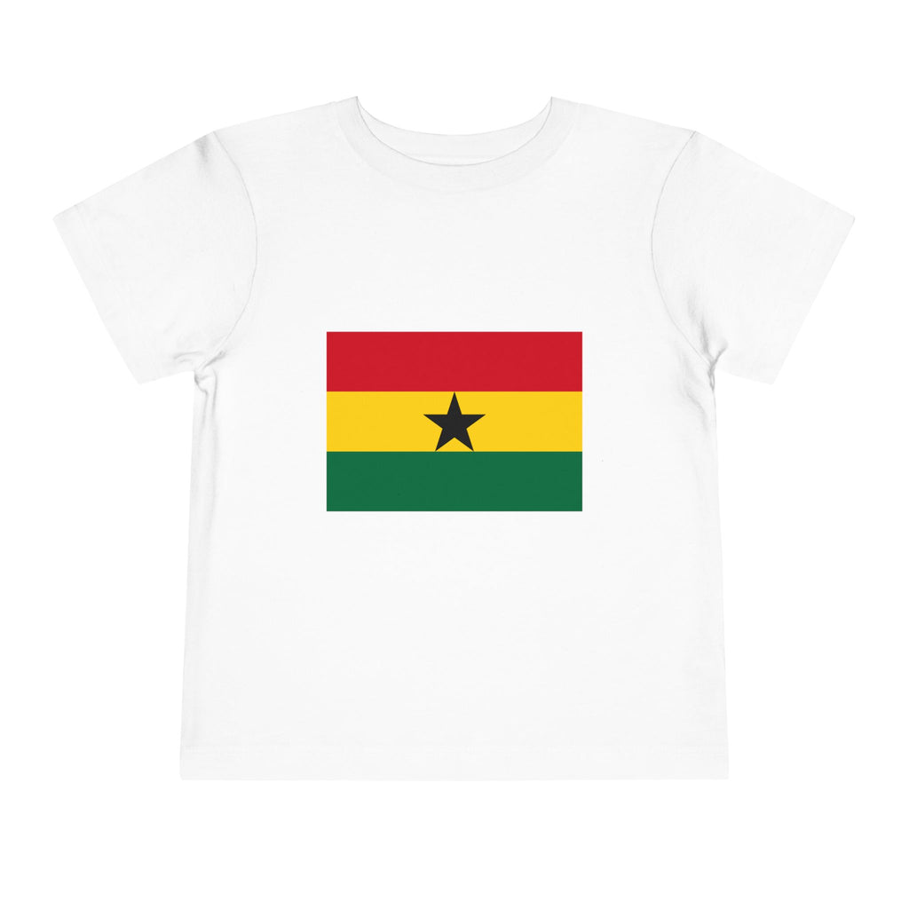 Ghana Flag Toddler Tee — 'Ghana' Cup Trophy Kids Shirt