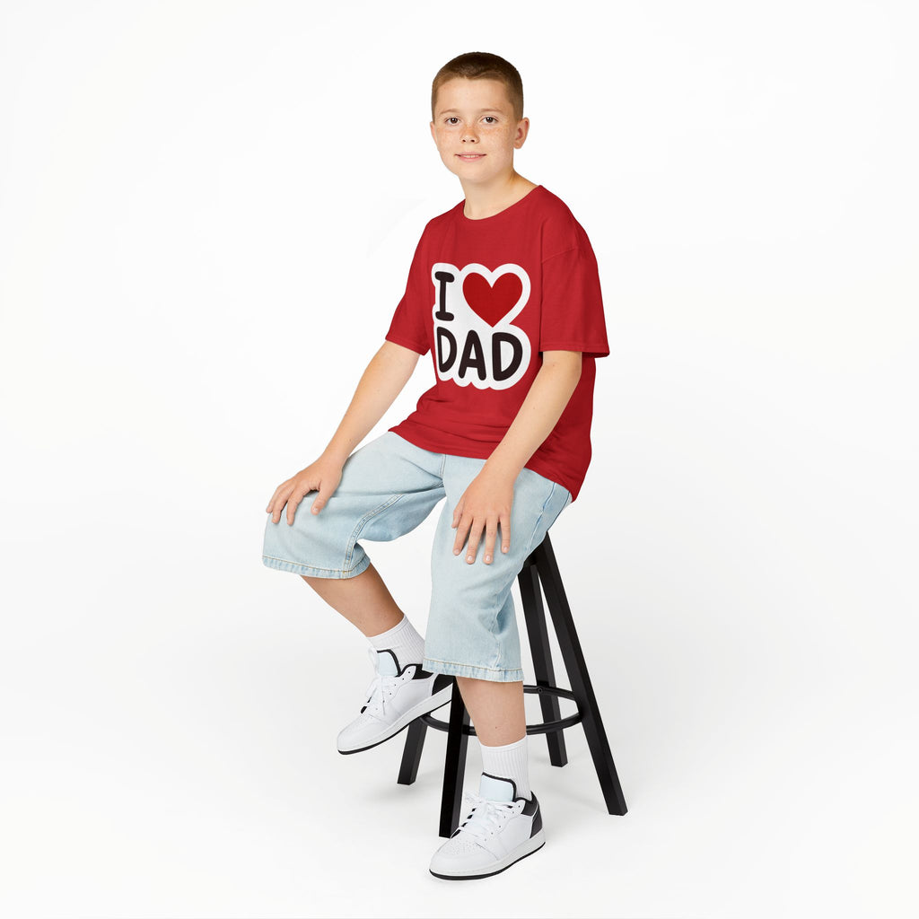 I Love Dad Kids T‑Shirt — Cute Father’s Day Tee for Kids