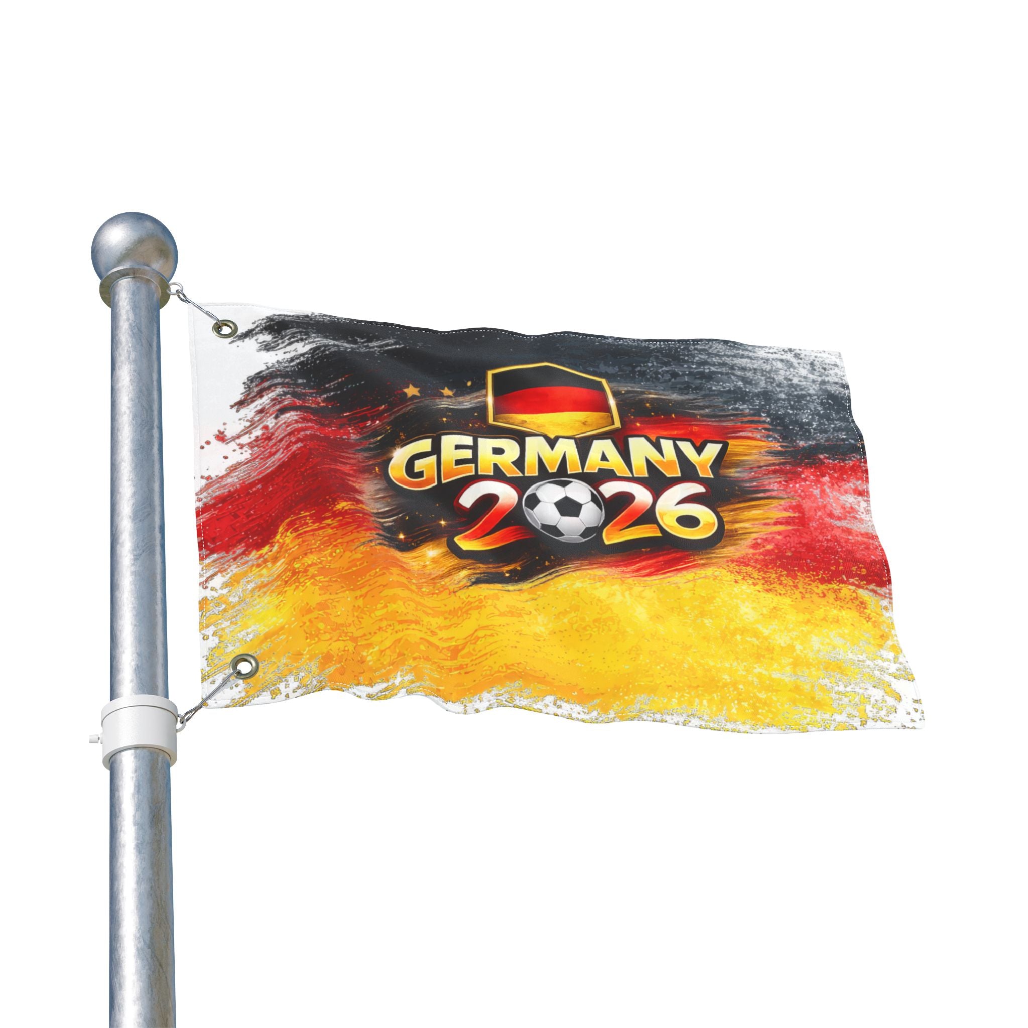 Germany 2026 Soccer Flag — Double-Sided Cup Fan Banner