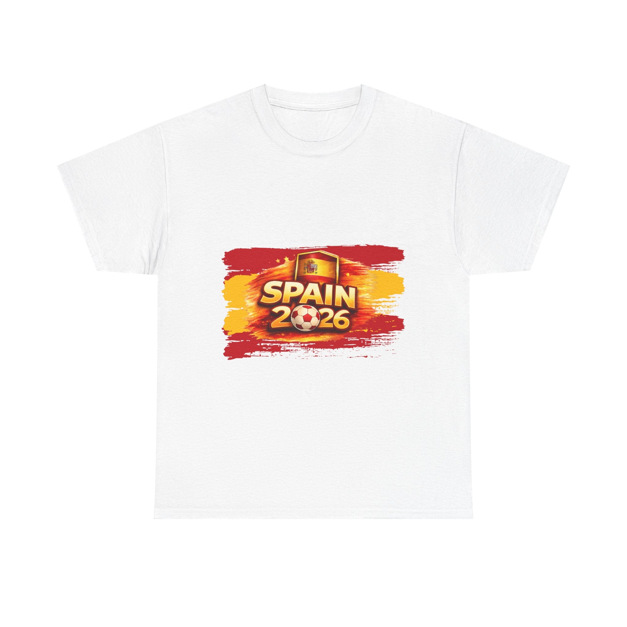 Spain 2026 Soccer Fan T‑Shirt — Spanish Flag Cup Supporter Tee