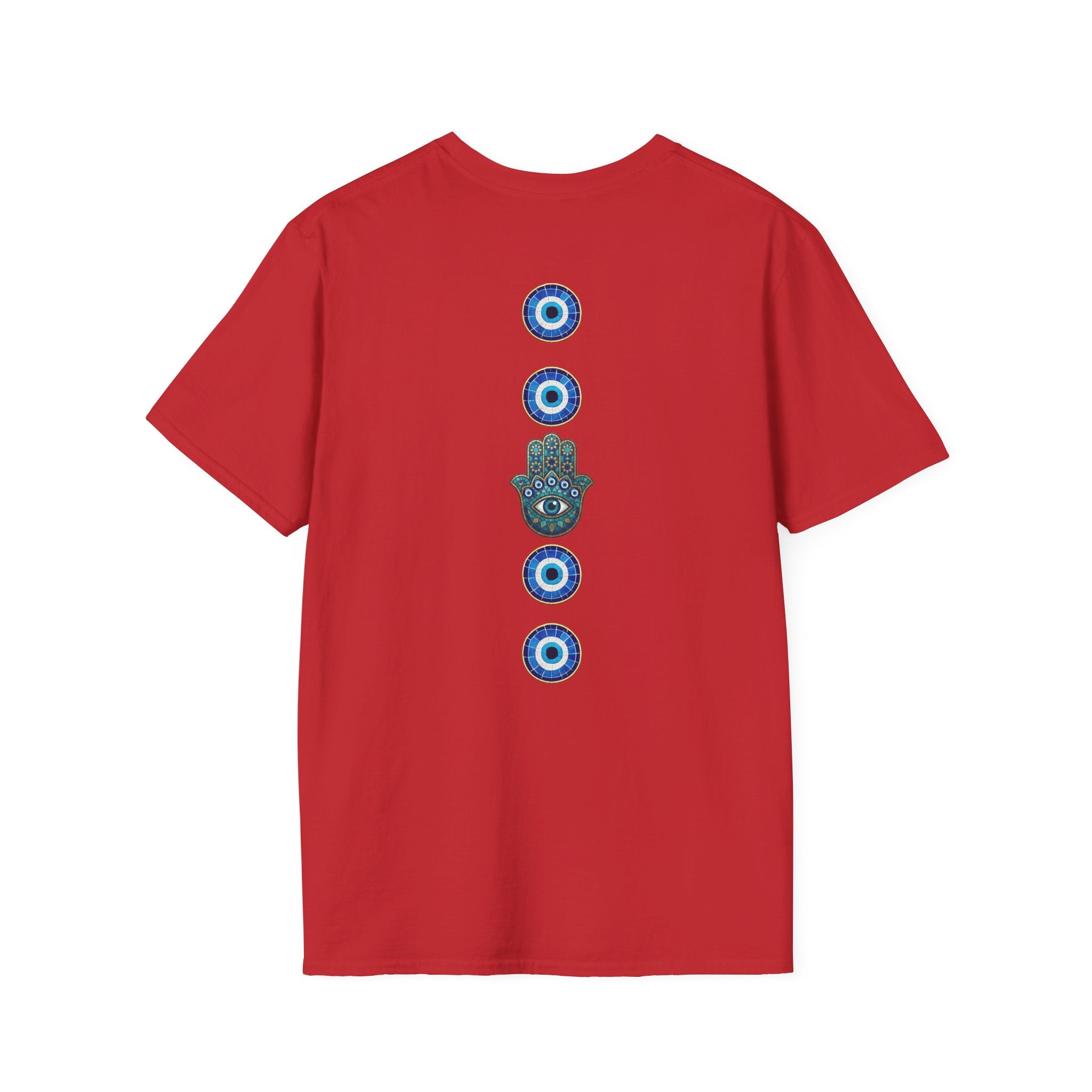 Hamsa Hand Tee with Evil Eye Print — Protective Symbol T-Shirt