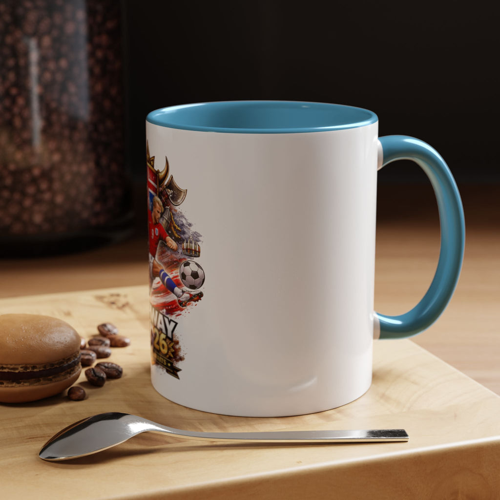 Norway 2026 Soccer Mug – Valhalla Awaits Football Fan Coffee Cup