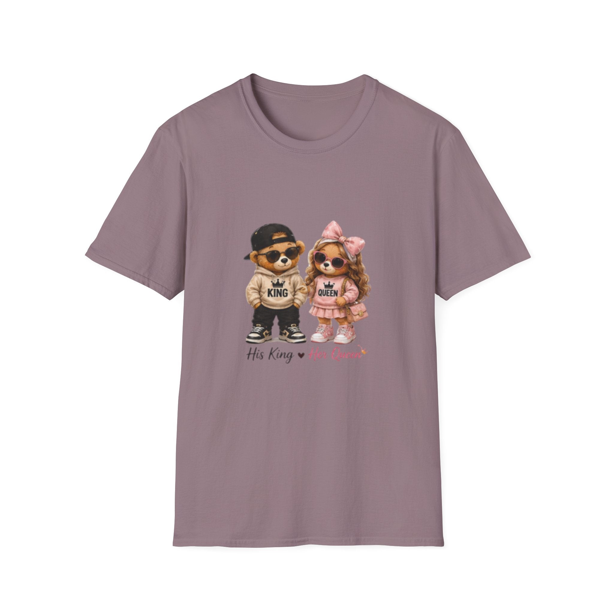Couple Pomeranian Tee — "His King & Her Queen" Cute Pet Couple unisex T-Shirt