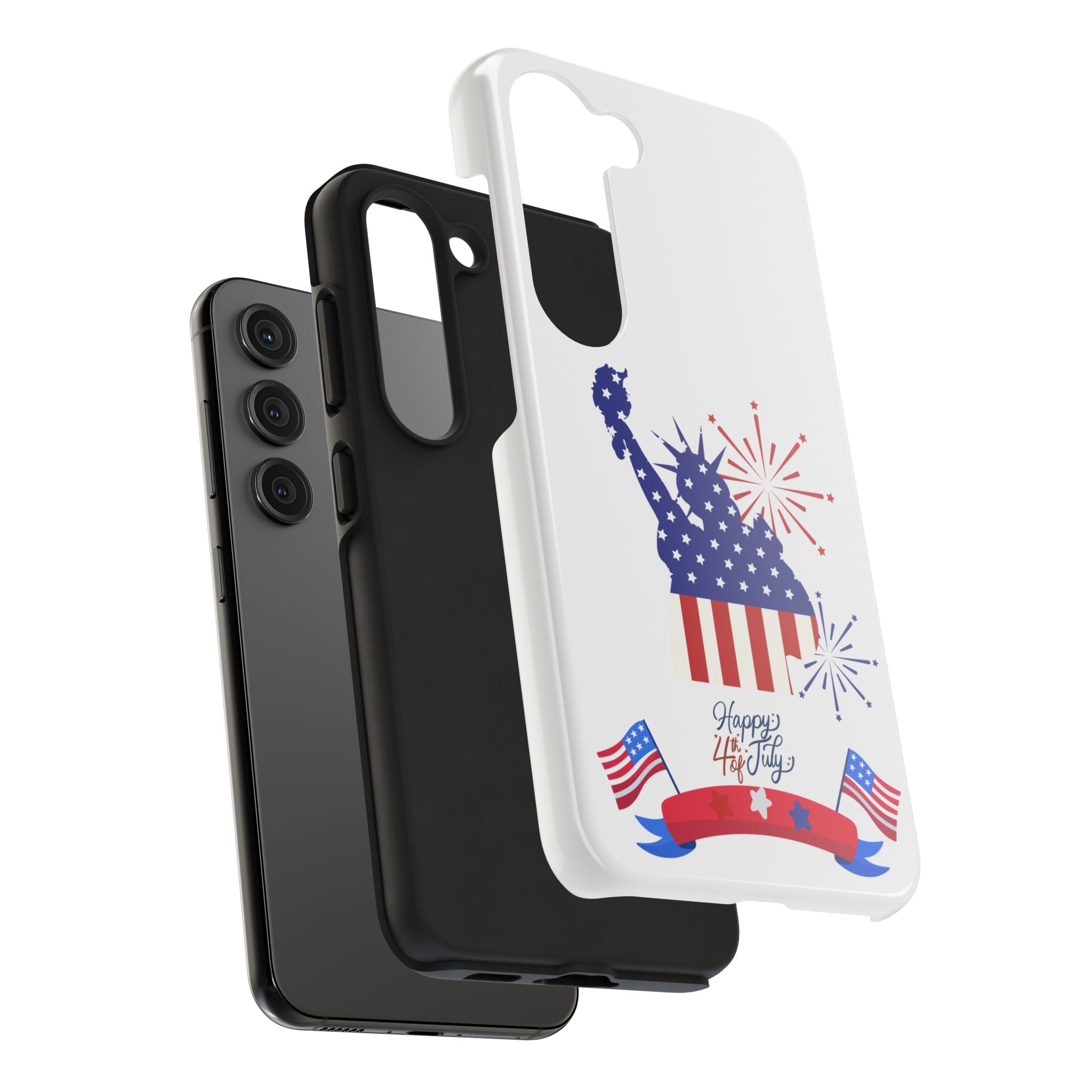 4th of July Tough Phone Case — Statue of Liberty USA Flag Design
