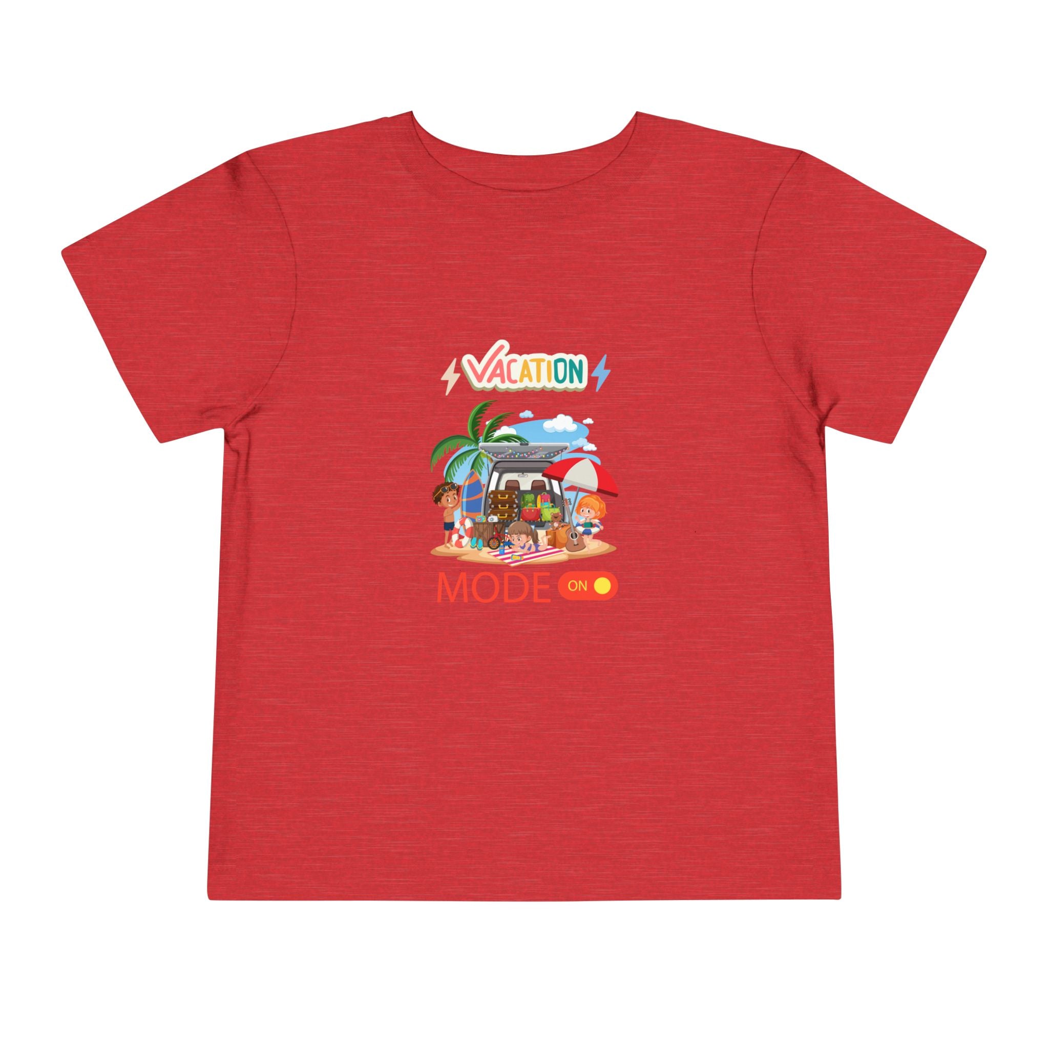 Toddler Tee – "Vacation Mode" Beach Graphic Kids Shirt