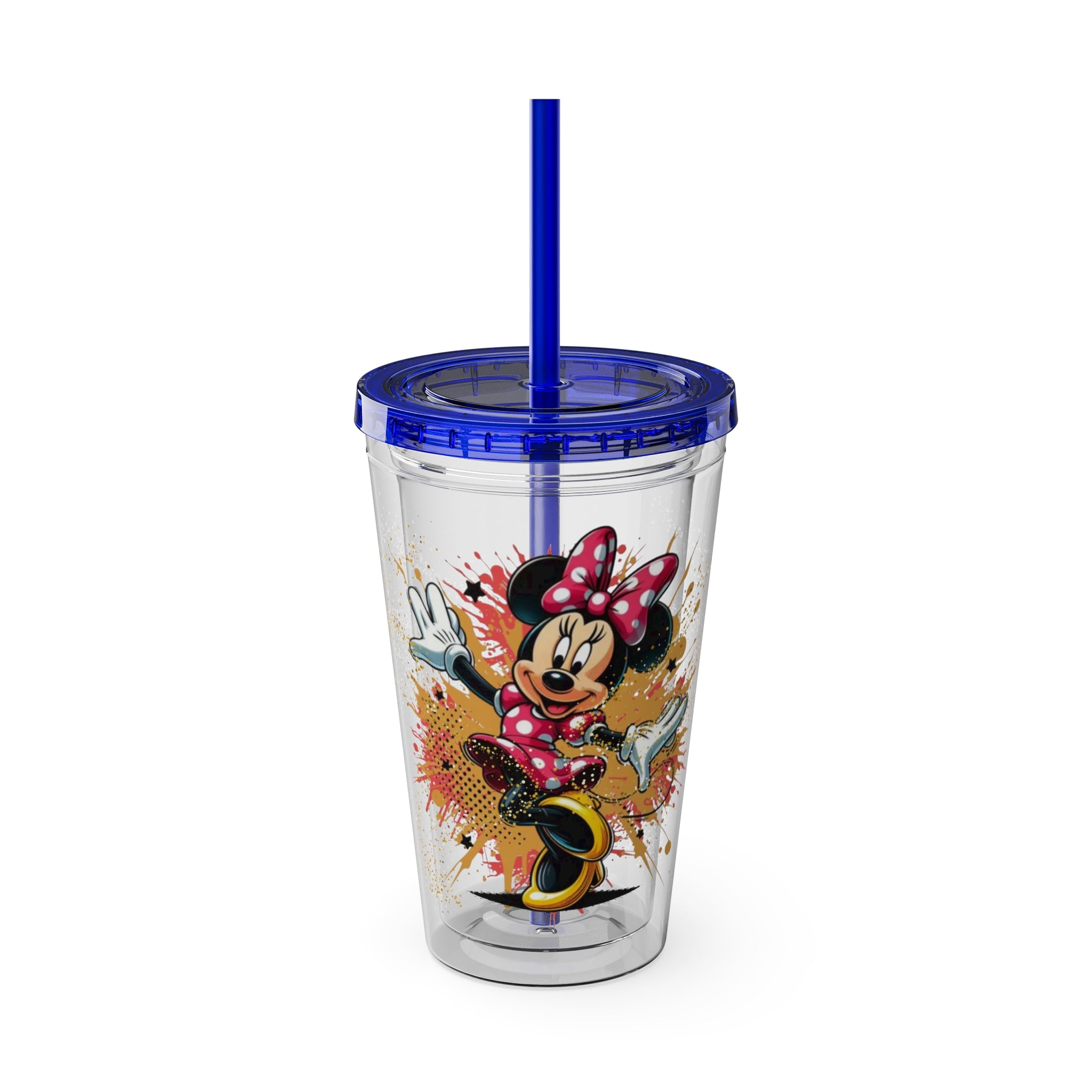 Minnie Mouse Sunsplash 16oz Tumbler with Straw