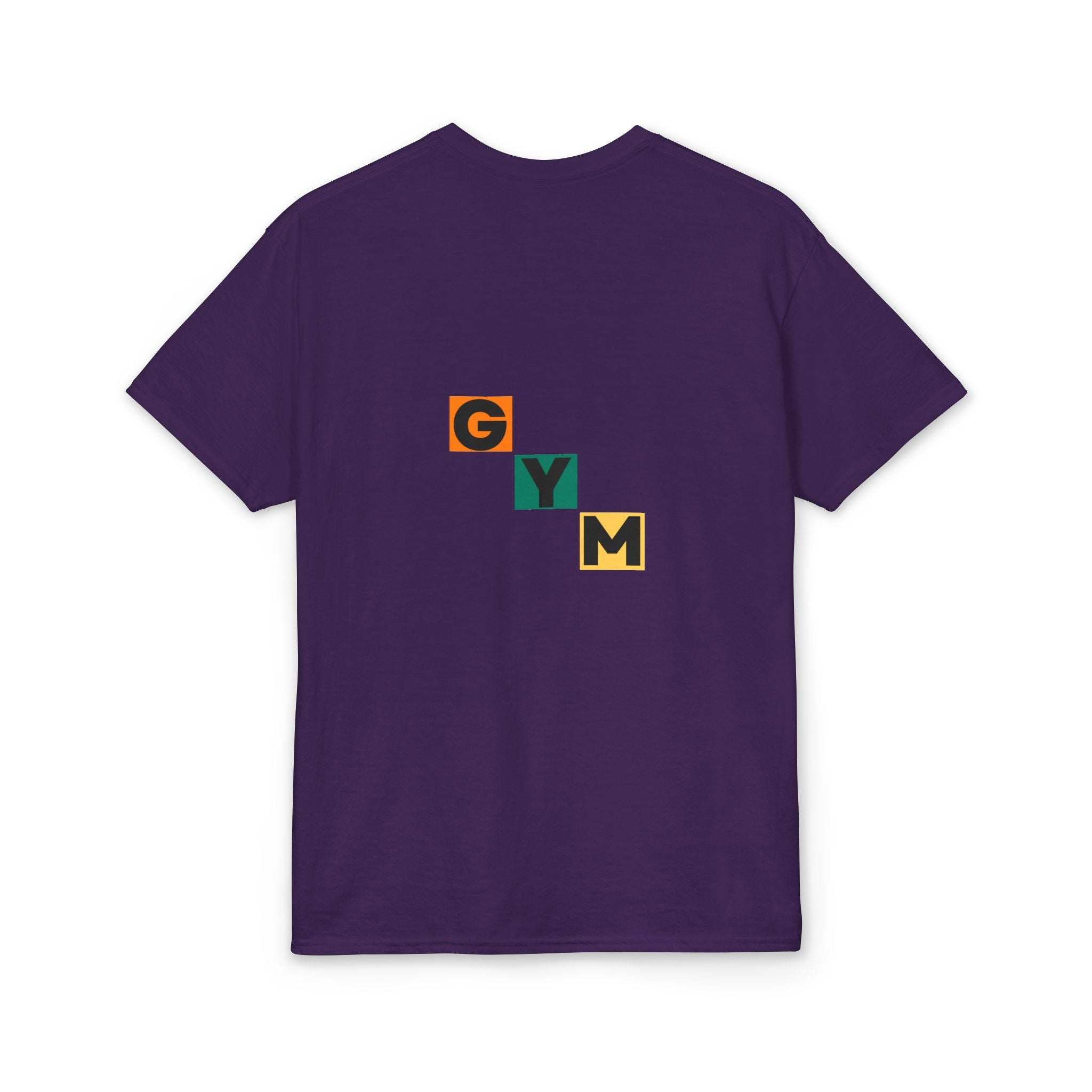 Gym Blocks Graphic T-Shirt — Retro Fitness Silhouette Tee