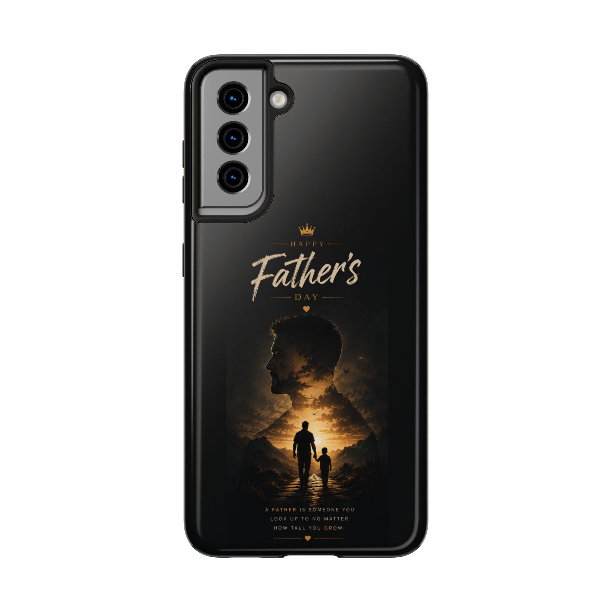 Father's Day Tough Phone Case – Silhouette Dad & Child Tribute