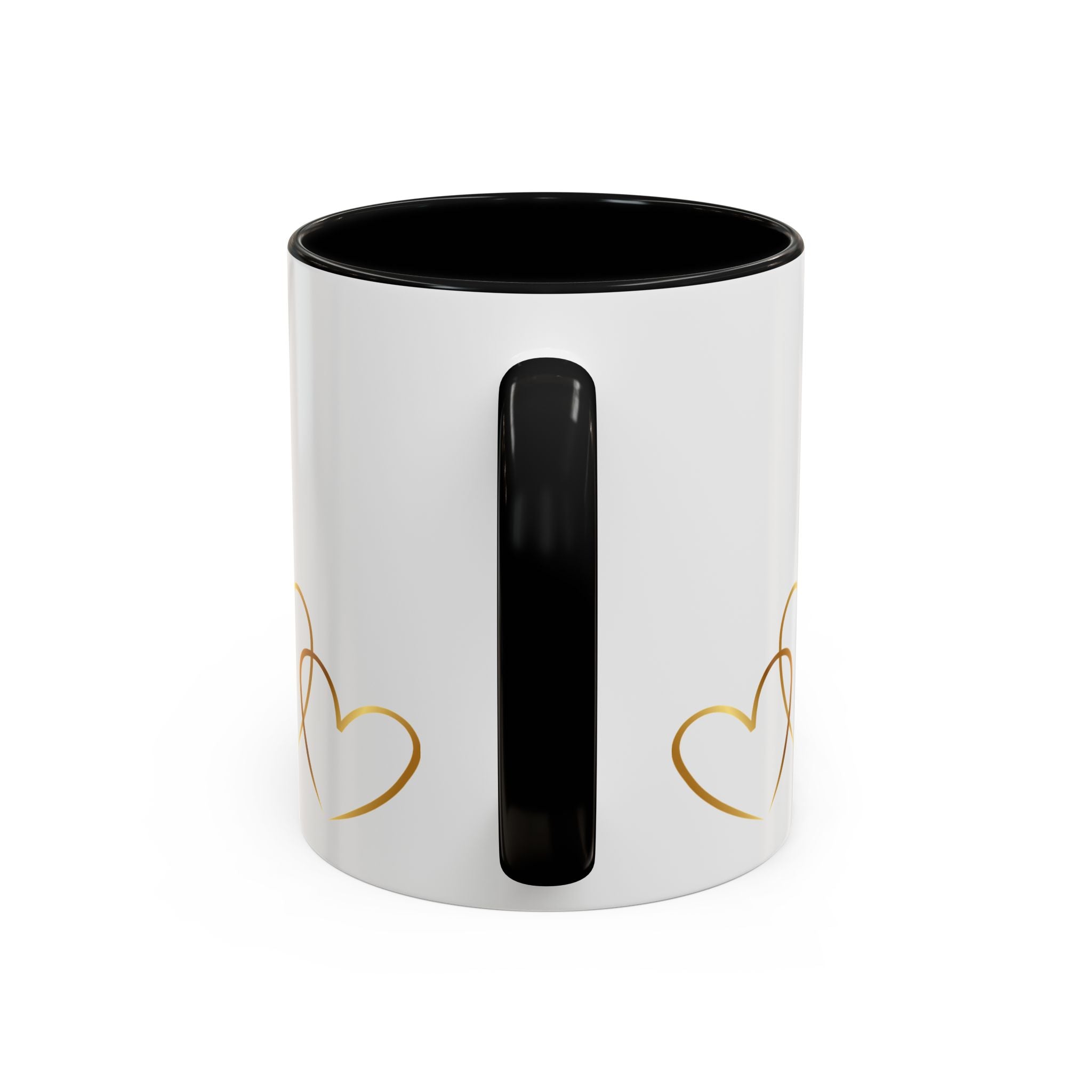 عريس Arabic Script Accent Coffee Mug — Gold Crown & Hearts 11oz