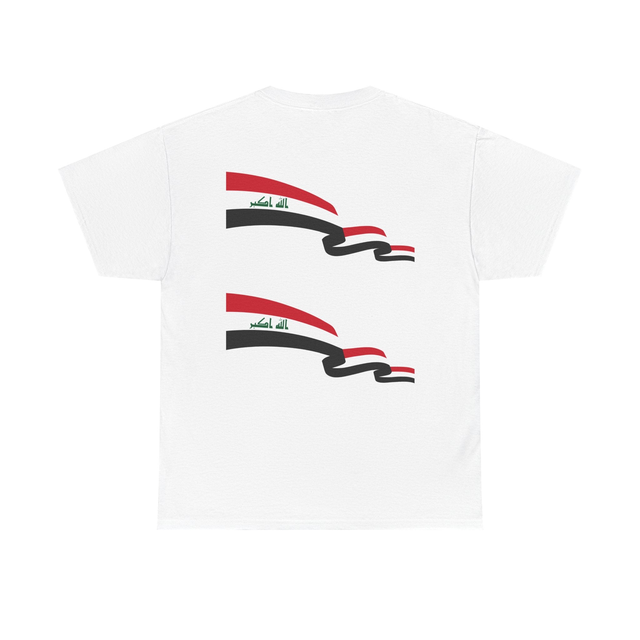 Iraq Flag Map T‑Shirt - Iraqi Pride Graphic Tee (Arabic 'Allahu Akbar')