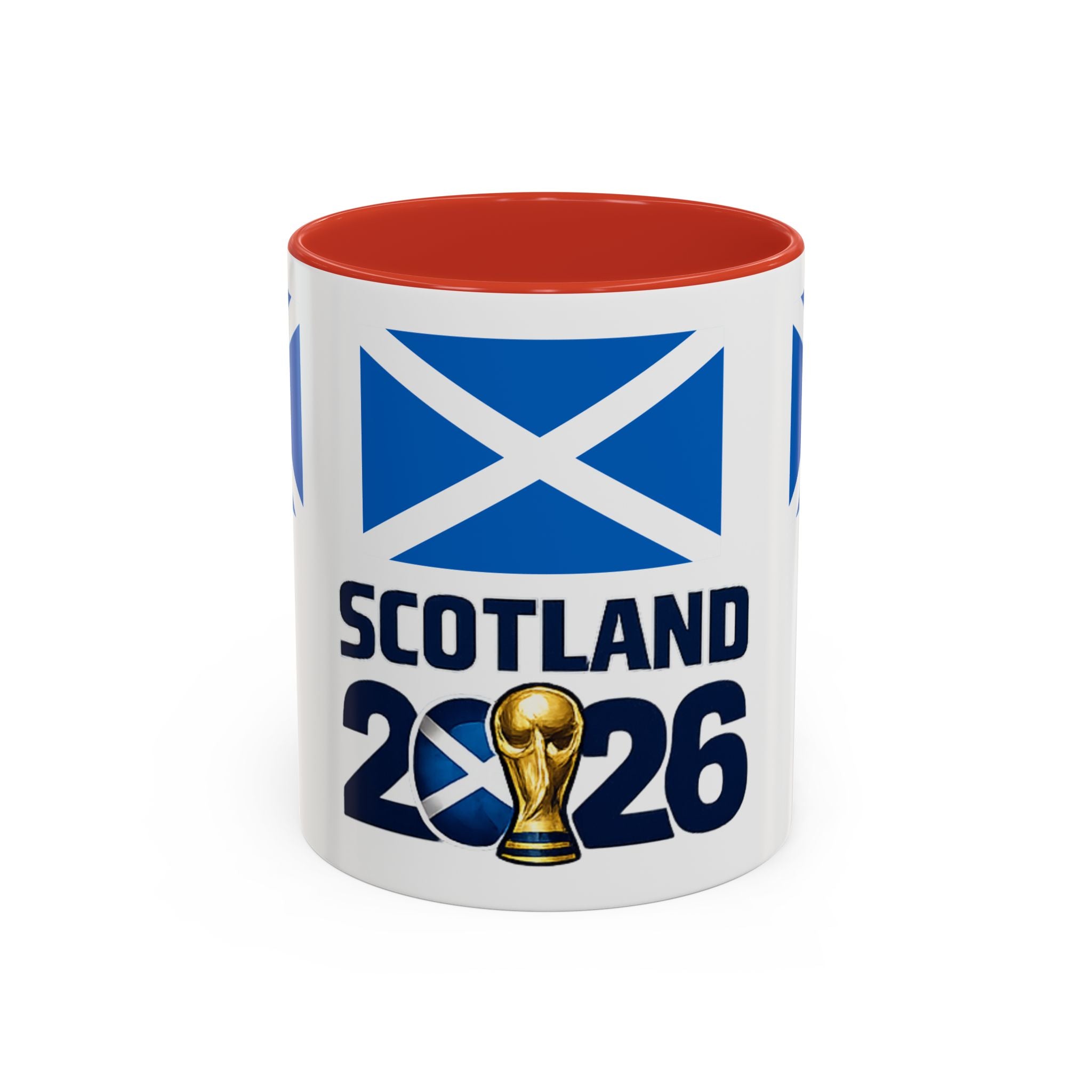 Scotland 2026 Cup Coffee Mug – Scottish Flag & Trophy Accent Mug (11/15oz)