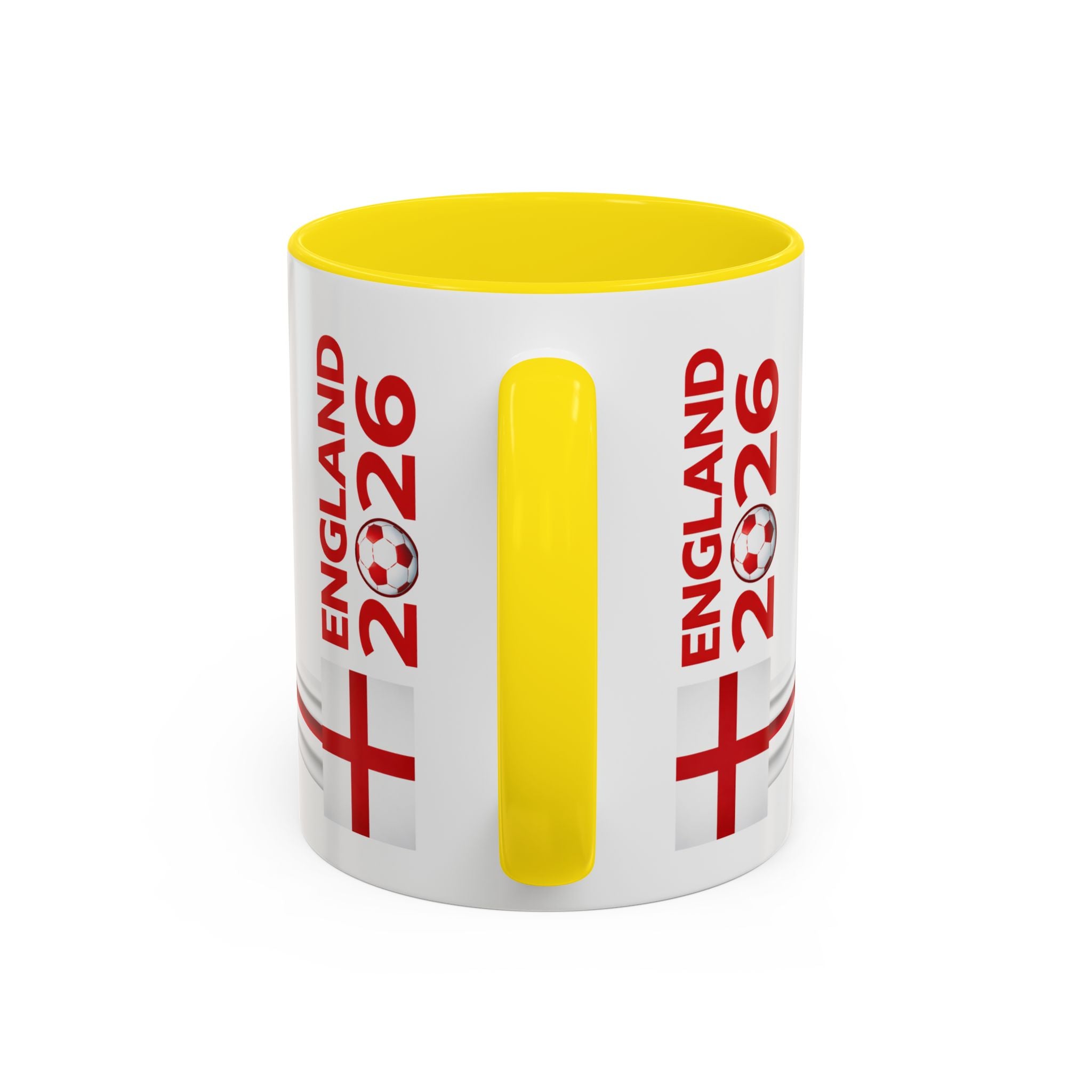 England 2026 Soccer Cup Accent Coffee Mug
