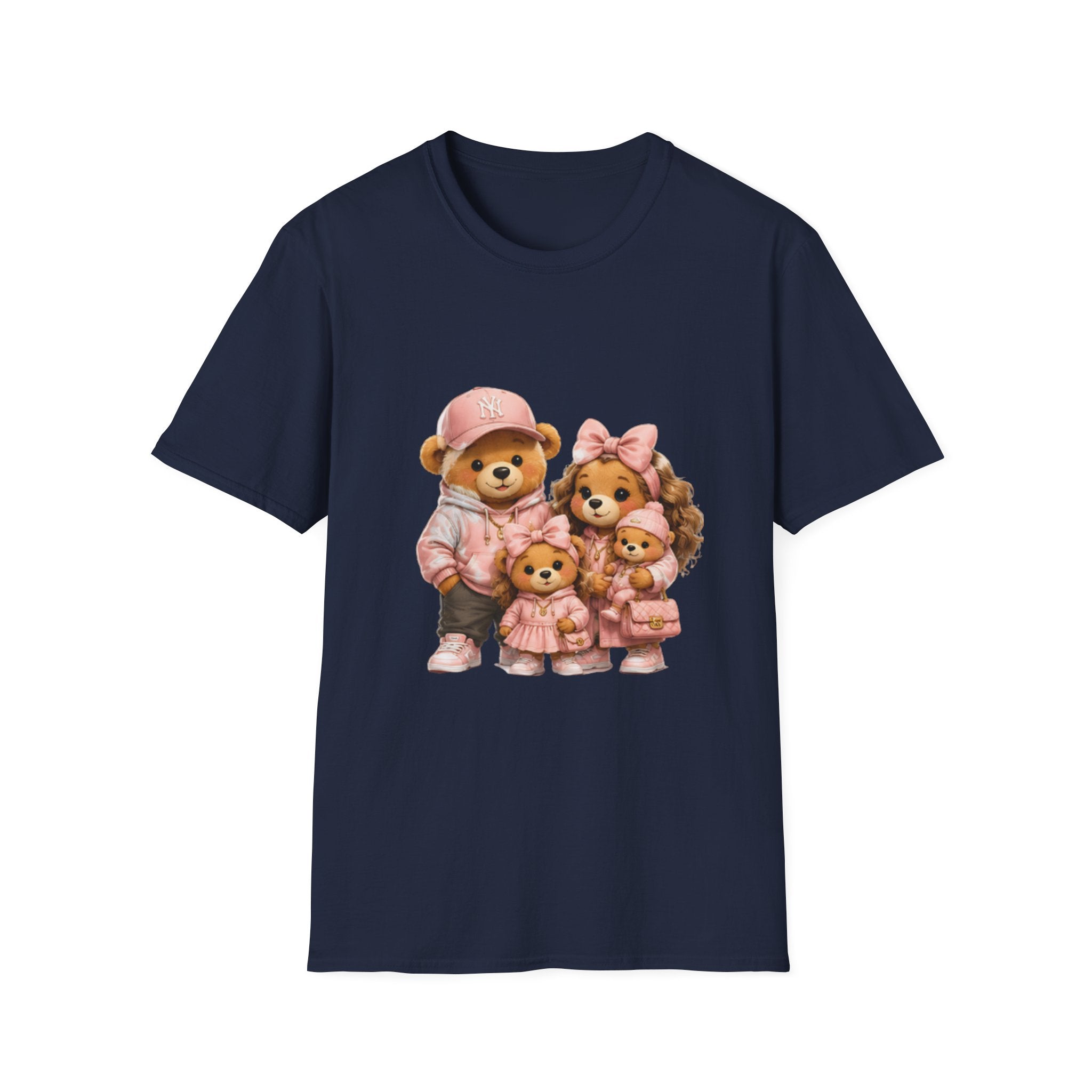 Cute Bear Family unisex T-Shirt — Matching Pink Teddy Family Graphic Tee