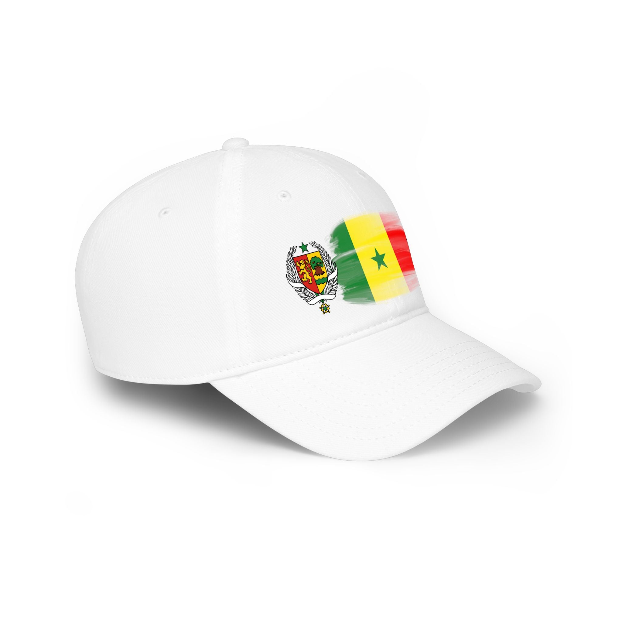 Senegal Flag Baseball Cap – Painted Flag Design with Coat of Arms