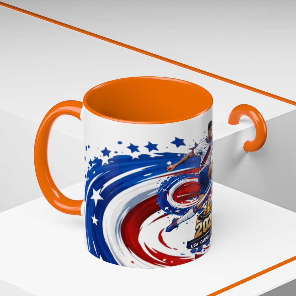 2026 CONCACAF Soccer Champion Accent Mug — USA Canada Mexico  Cup Qualifier Design
